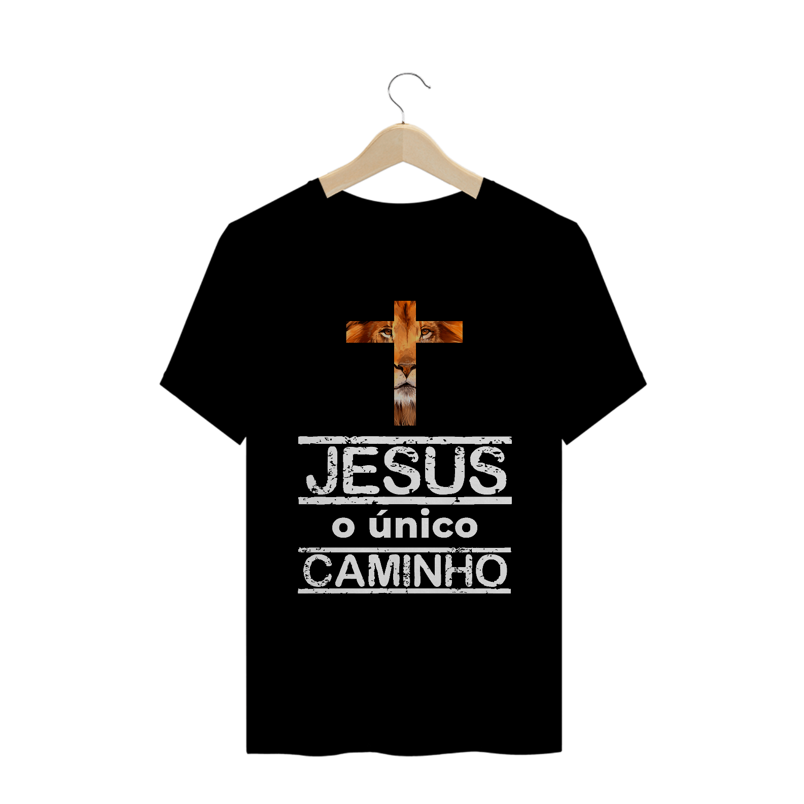Camiseta T-Shirt Gospel - Cruz Jesus o Único Caminho