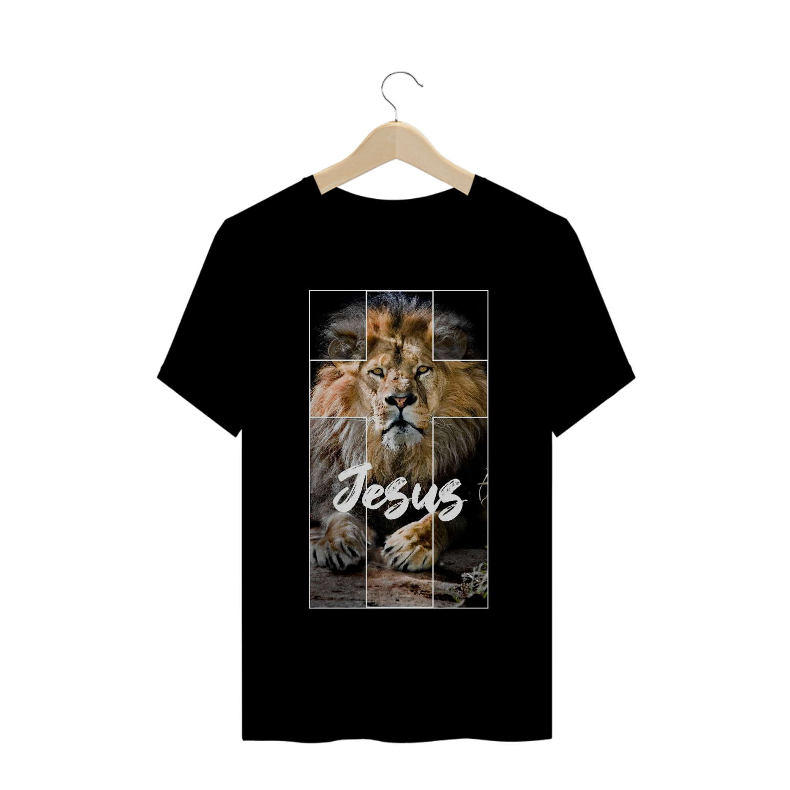 Camiseta T-Shirt Gospel - Leão Jesus