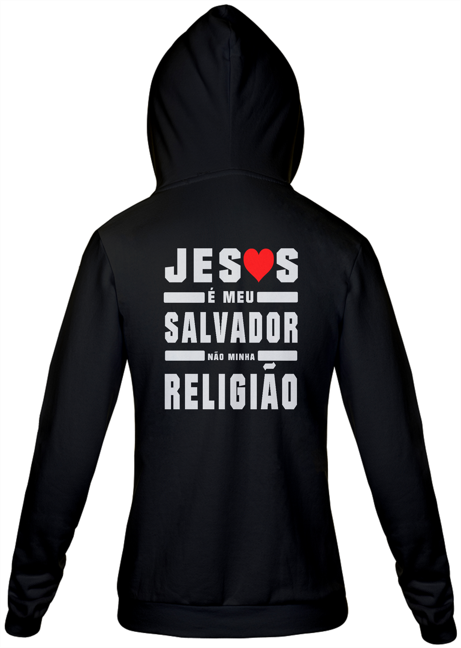 Moletom Unissex Com Ziper - Jesus é meu Salvador