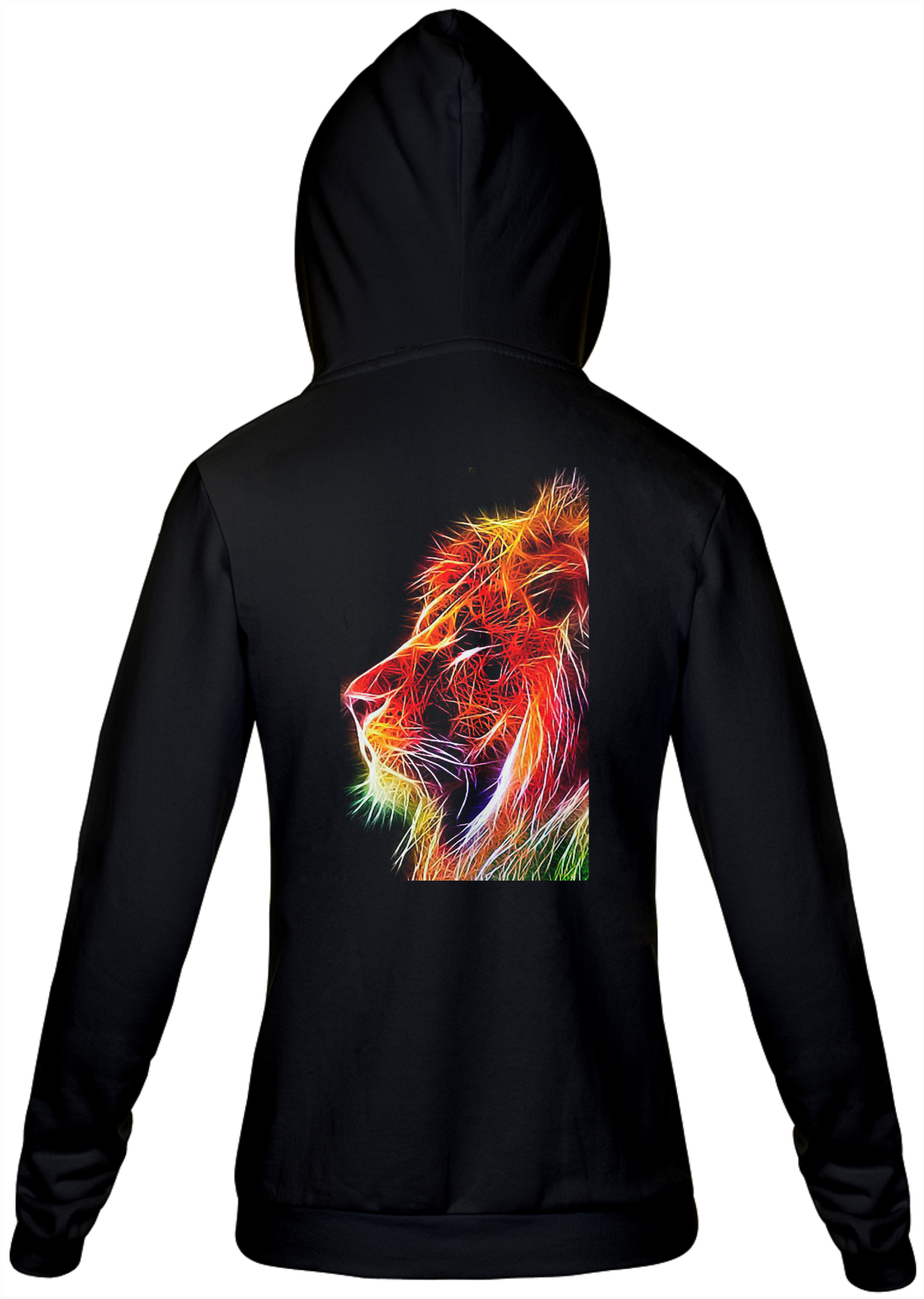 Moletom Unissex Com Ziper Gospel - Leão Neon