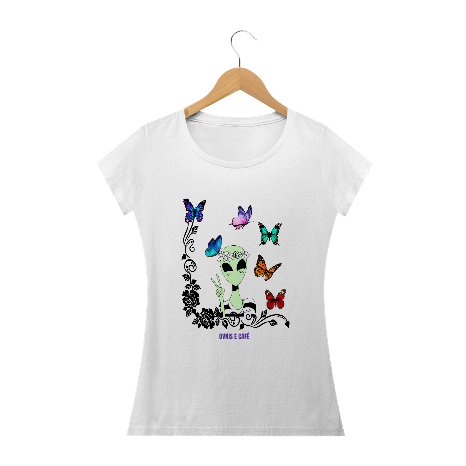 Nome do produto  Camisa Aliens e Flores 