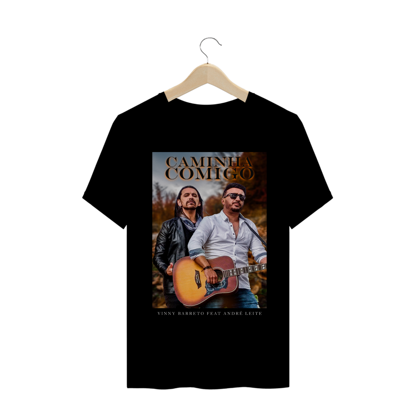 Nome do produto  Camiseta - Caminha Comigo Vinny Barreto ft. André Leite