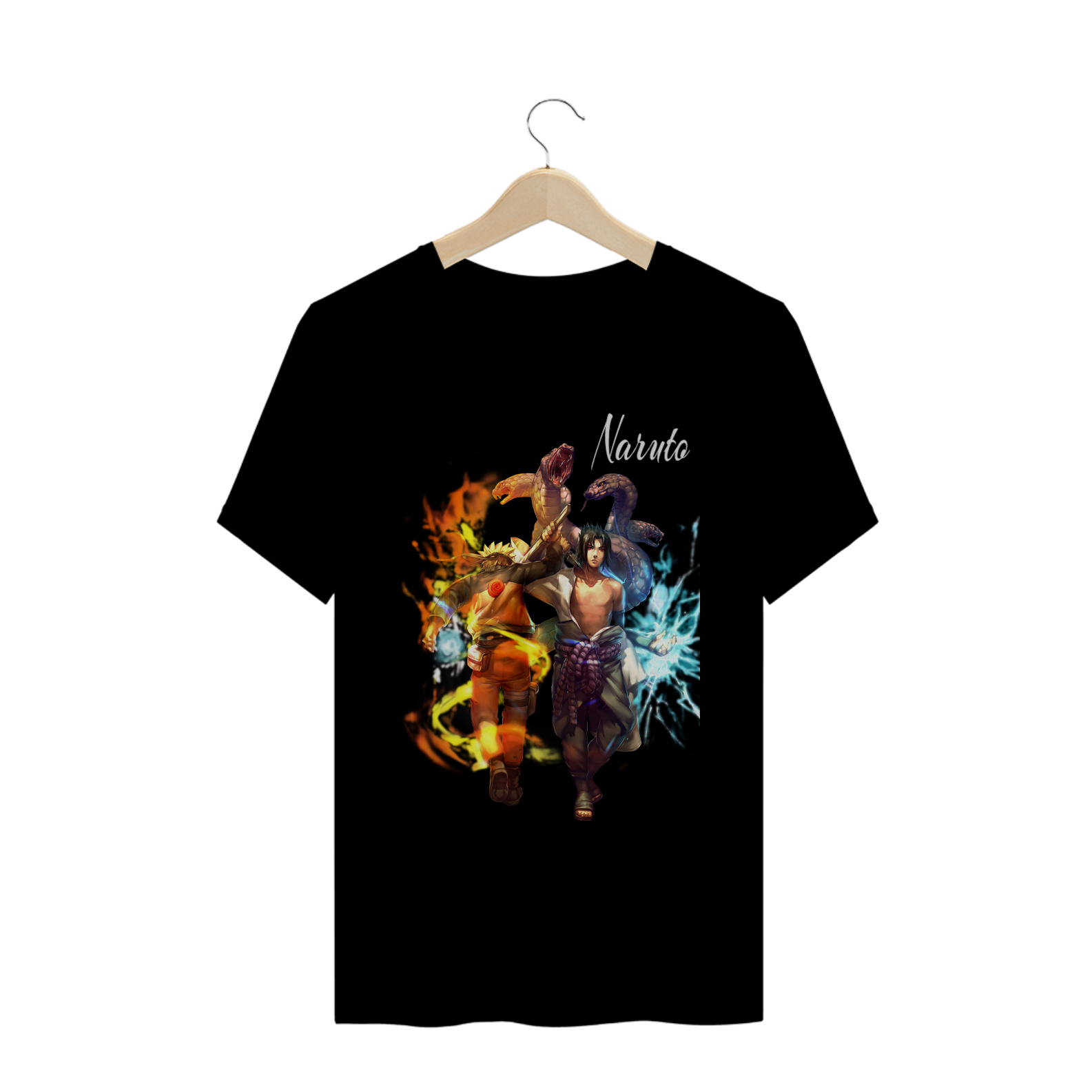 Camisa naruto e sasuke