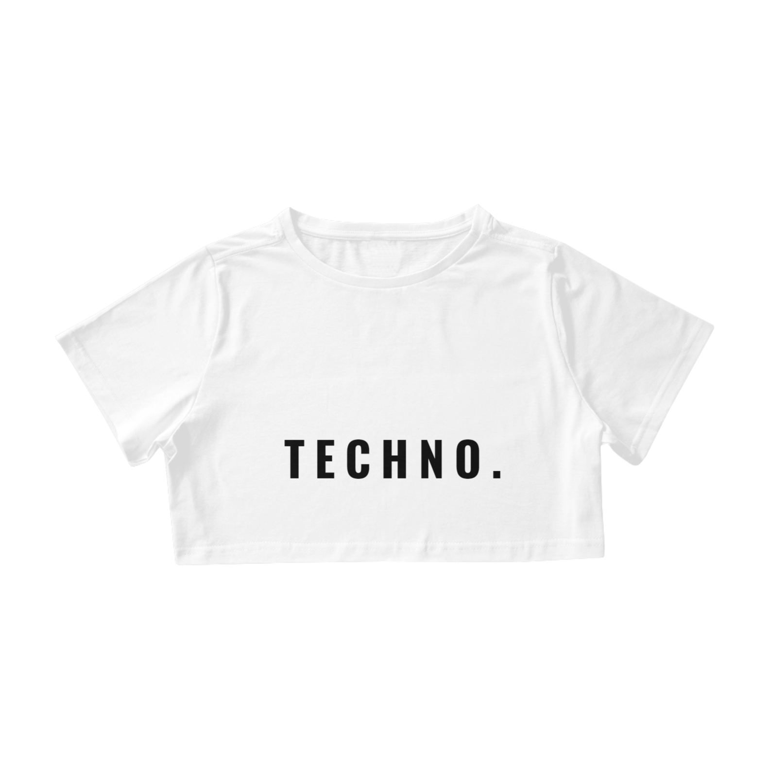 Nome do produto  Cropped Basic Techno Branco 