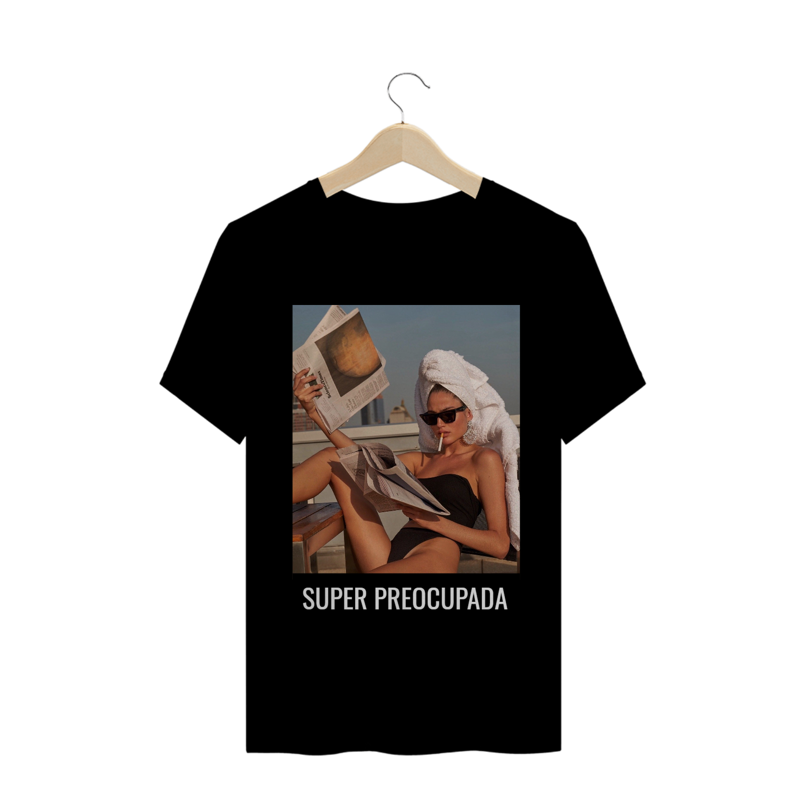 Nome do produto  Camiseta Super Preocupada Unisex