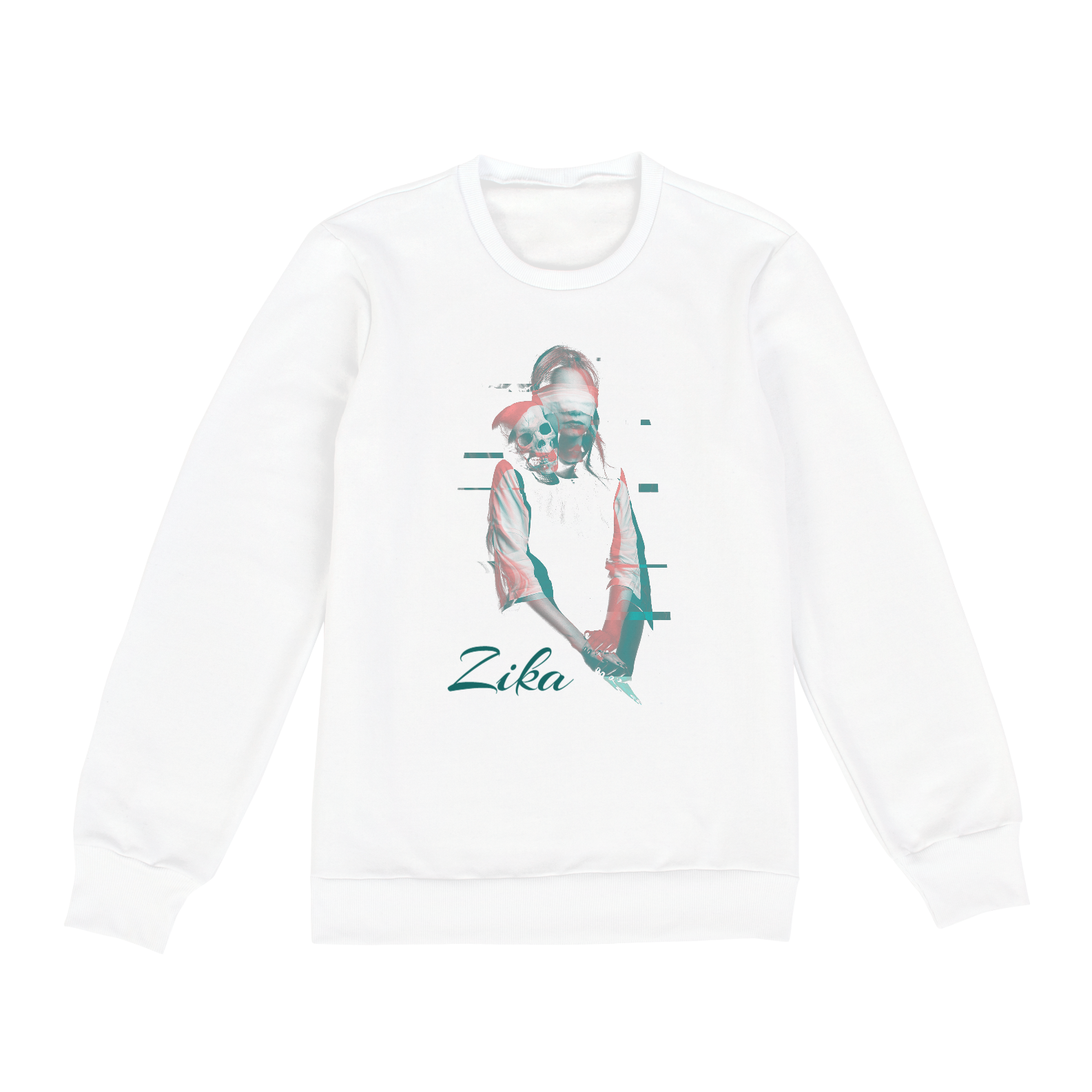 Moletom fechado branco - ghost girl