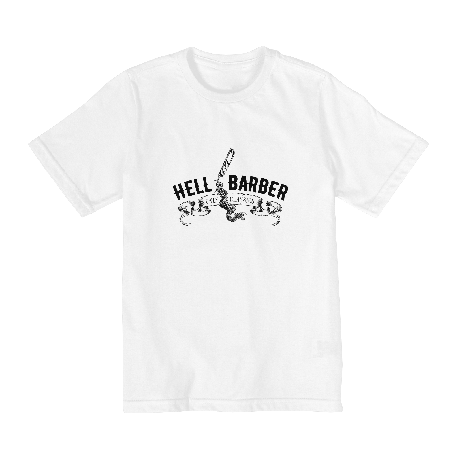 Camiseta Hell Barber Infantil