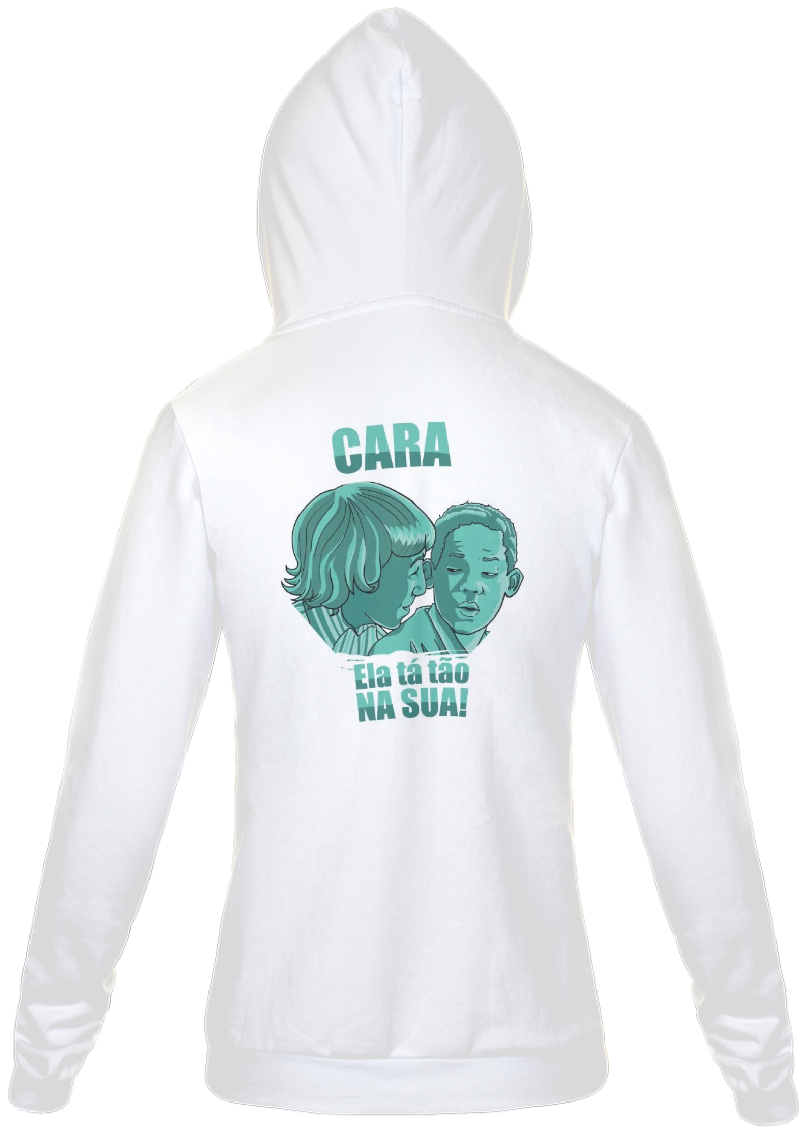 Nome do produto  Moletom com Zíper Unissex ▸ Cara, ela tá tão na sua