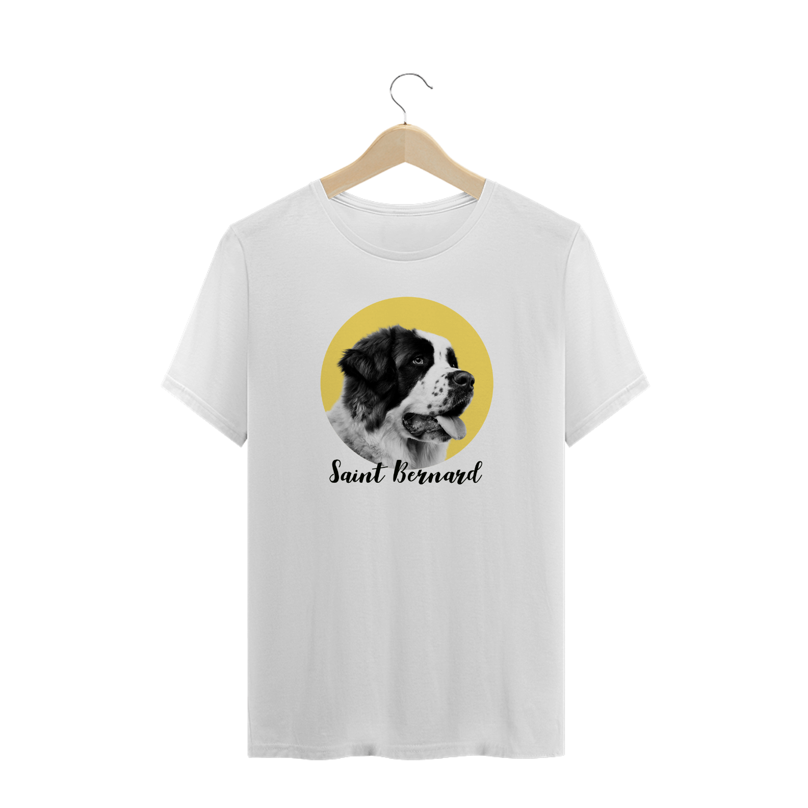 Camiseta - Cachorro São Bernardo White