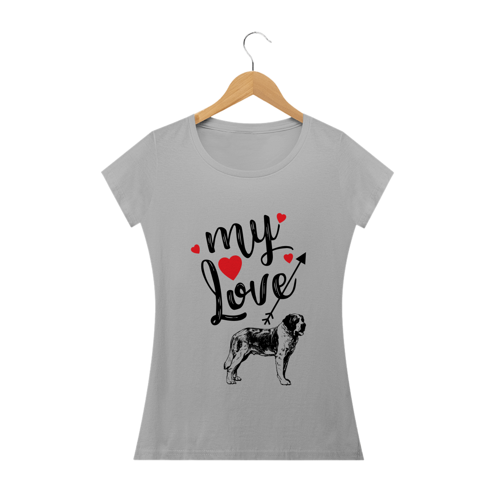 Nome do produto  Meu amor São Bernardo - Cinza