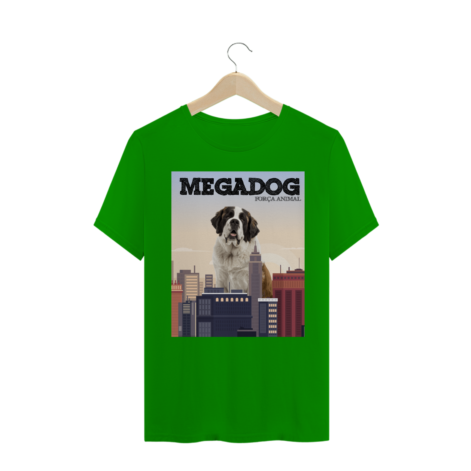 Nome do produto  Camiseta - MegaDog força animal