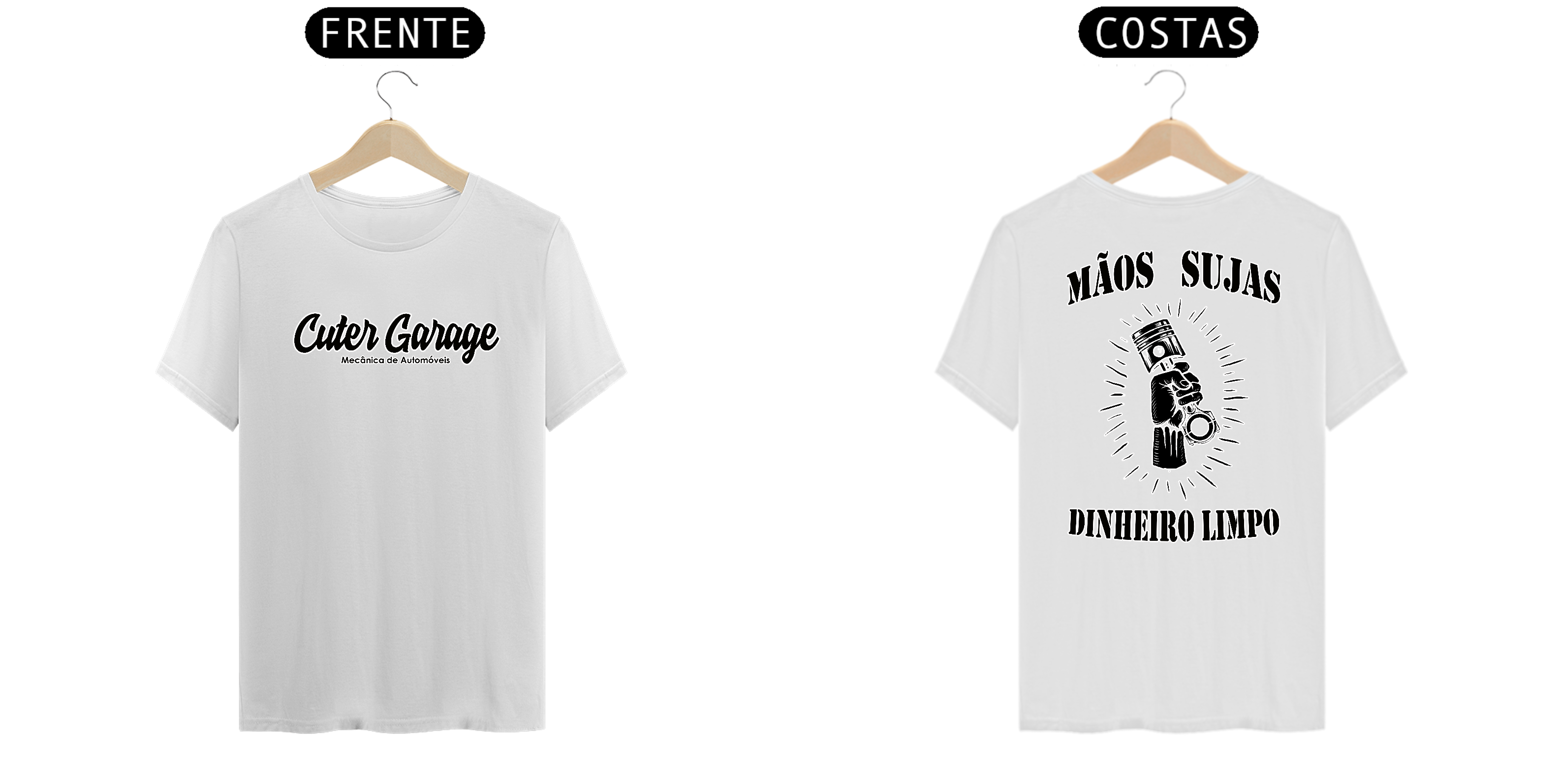 Camiseta Mãos Sujas Dinheiro Limpo