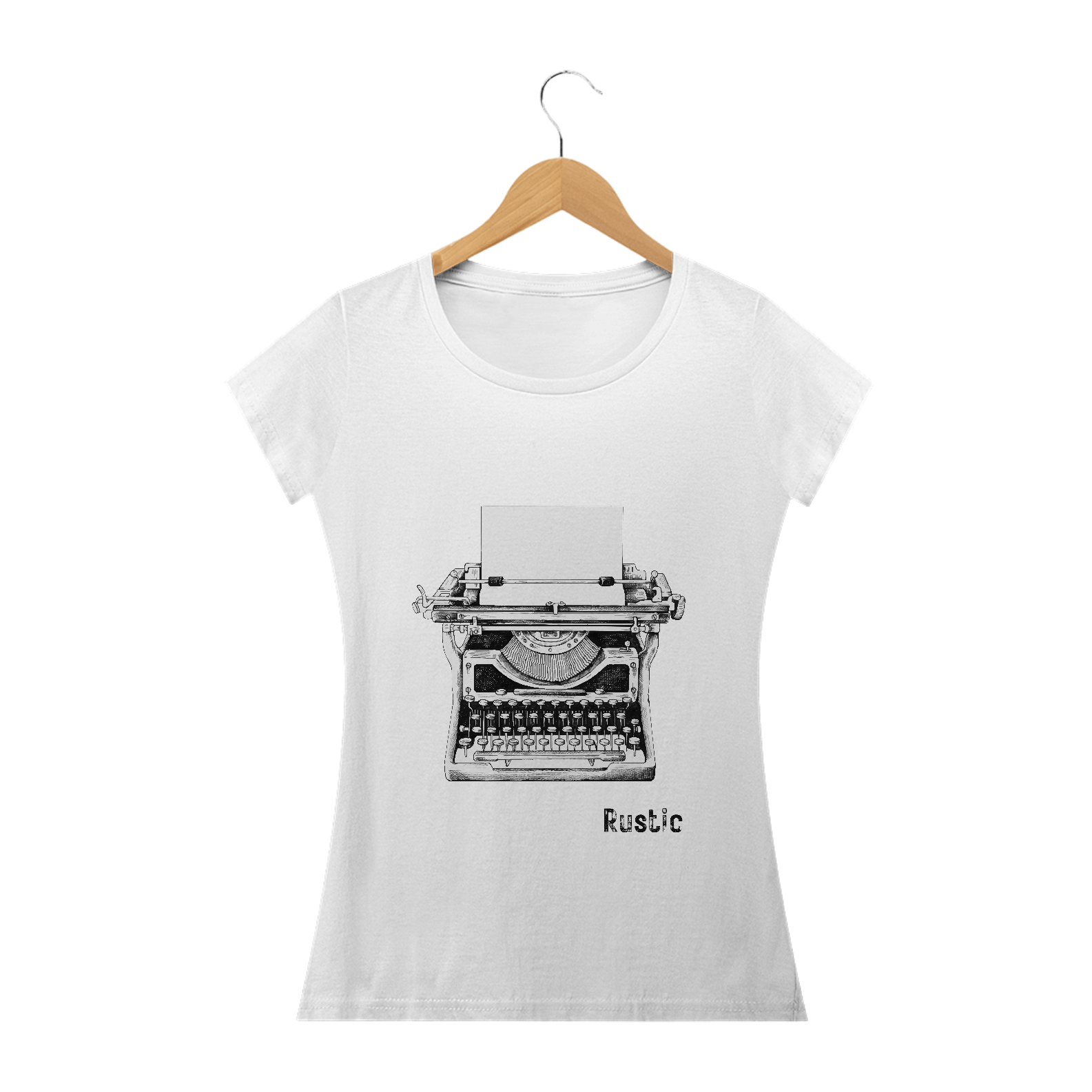 Nome do produto  Camisa Feminina Máquina de Escrever 