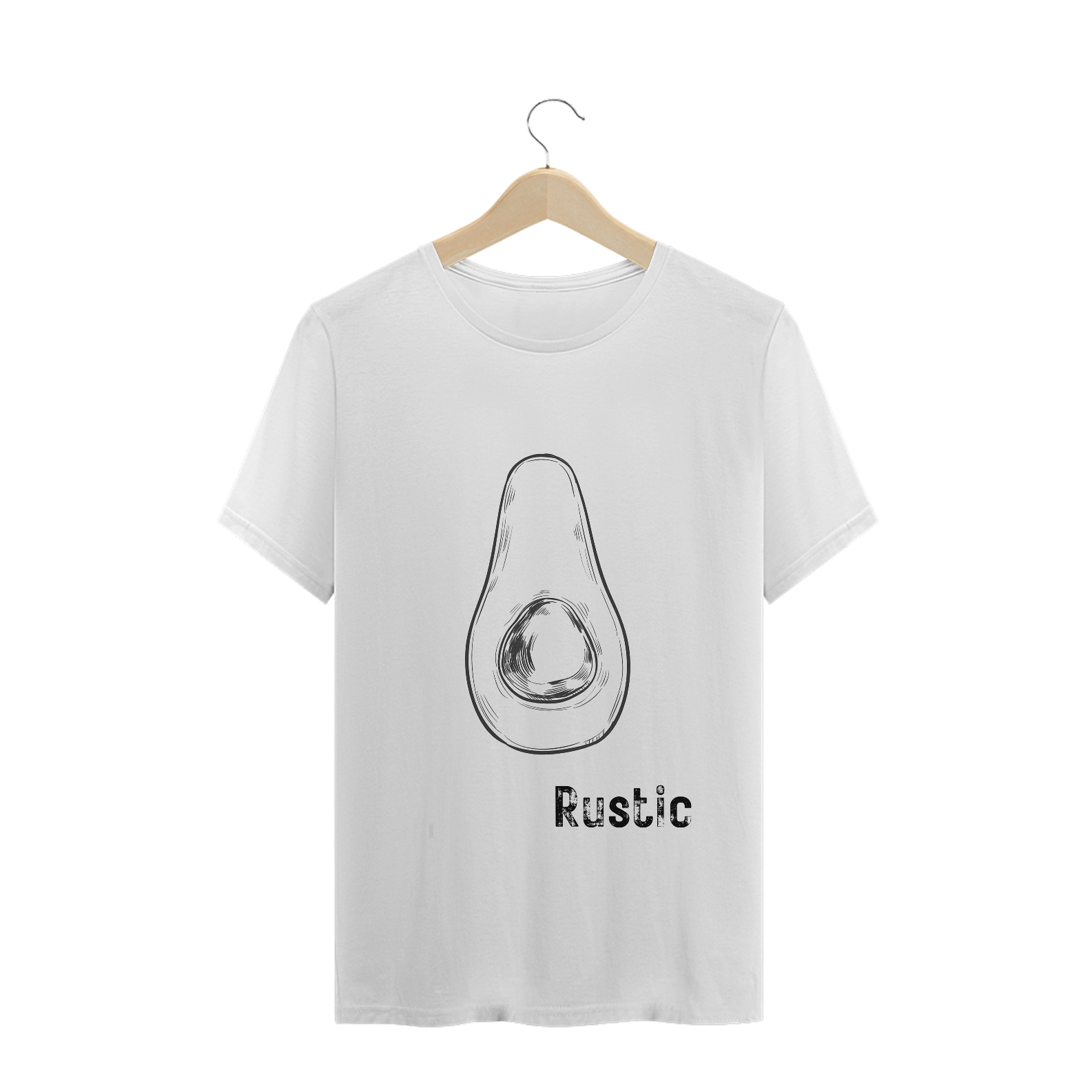 Nome do produto  Camisa Masculina Linha Food - Avocado Branca