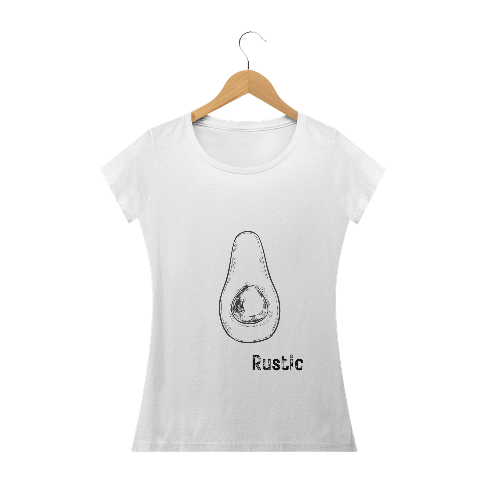 Nome do produto  Camisa Feminina Linha Food - Avocado Branca