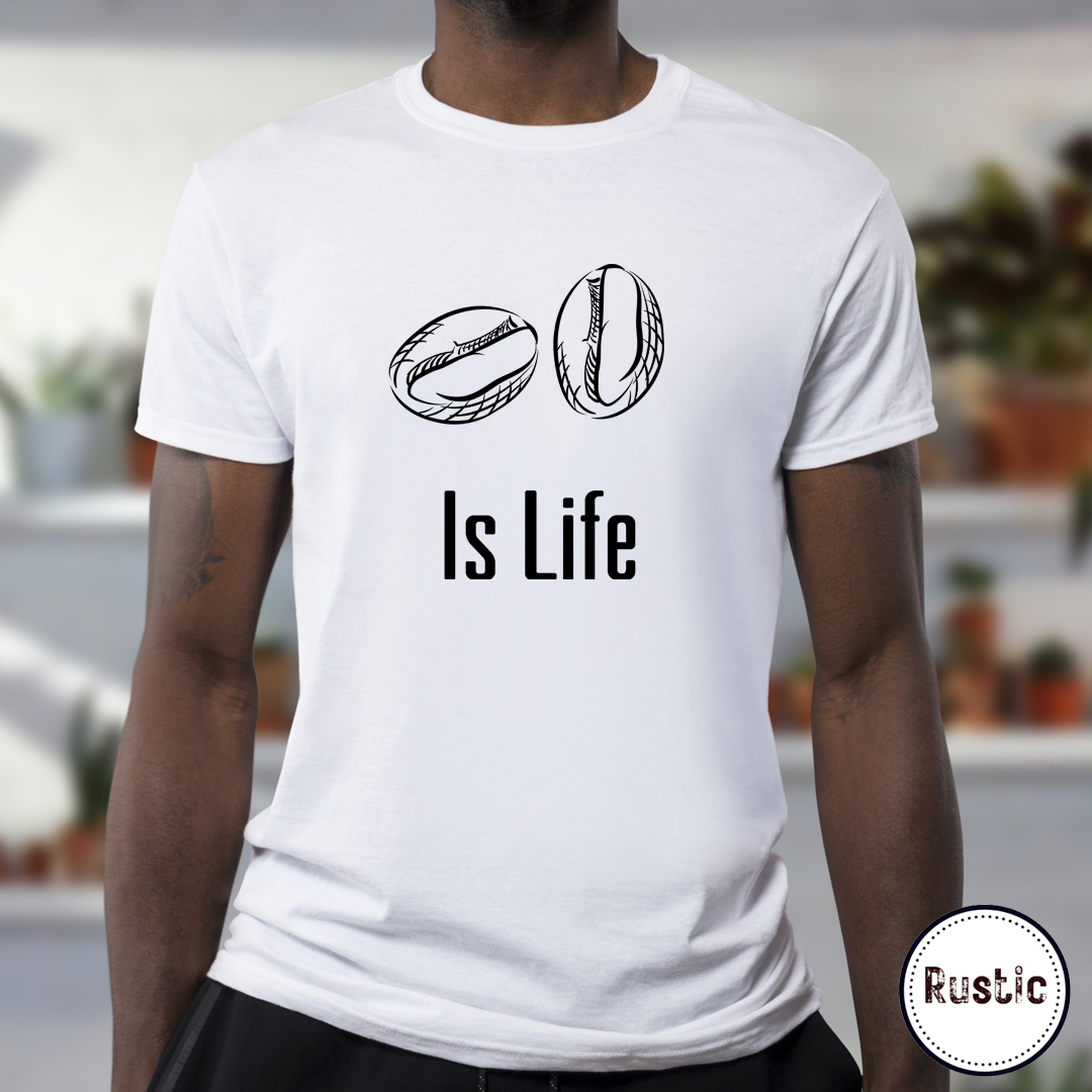 Camisa Masculina Coffee is Life Branca