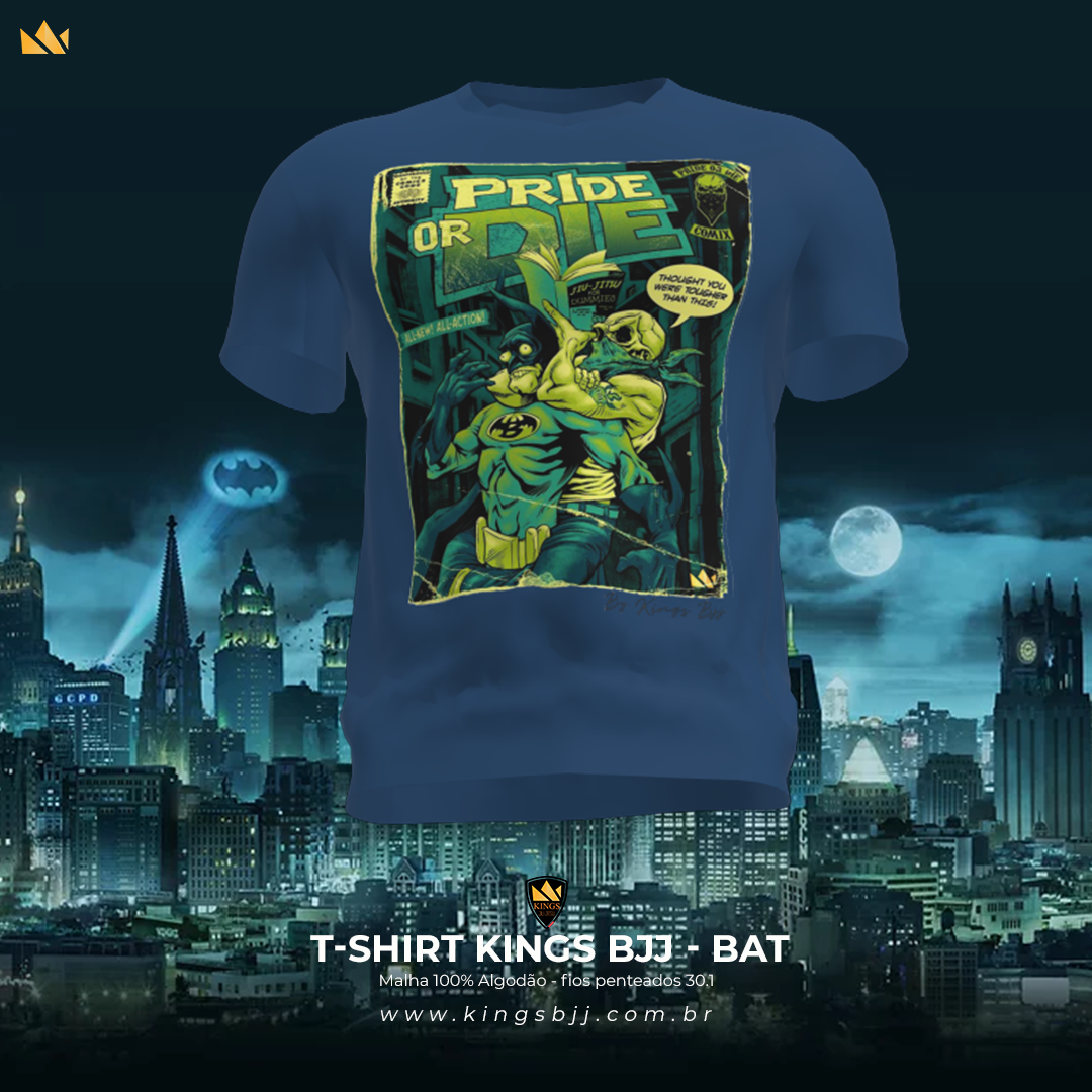 Nome do produto  Camisa Kings Bjj - Batman