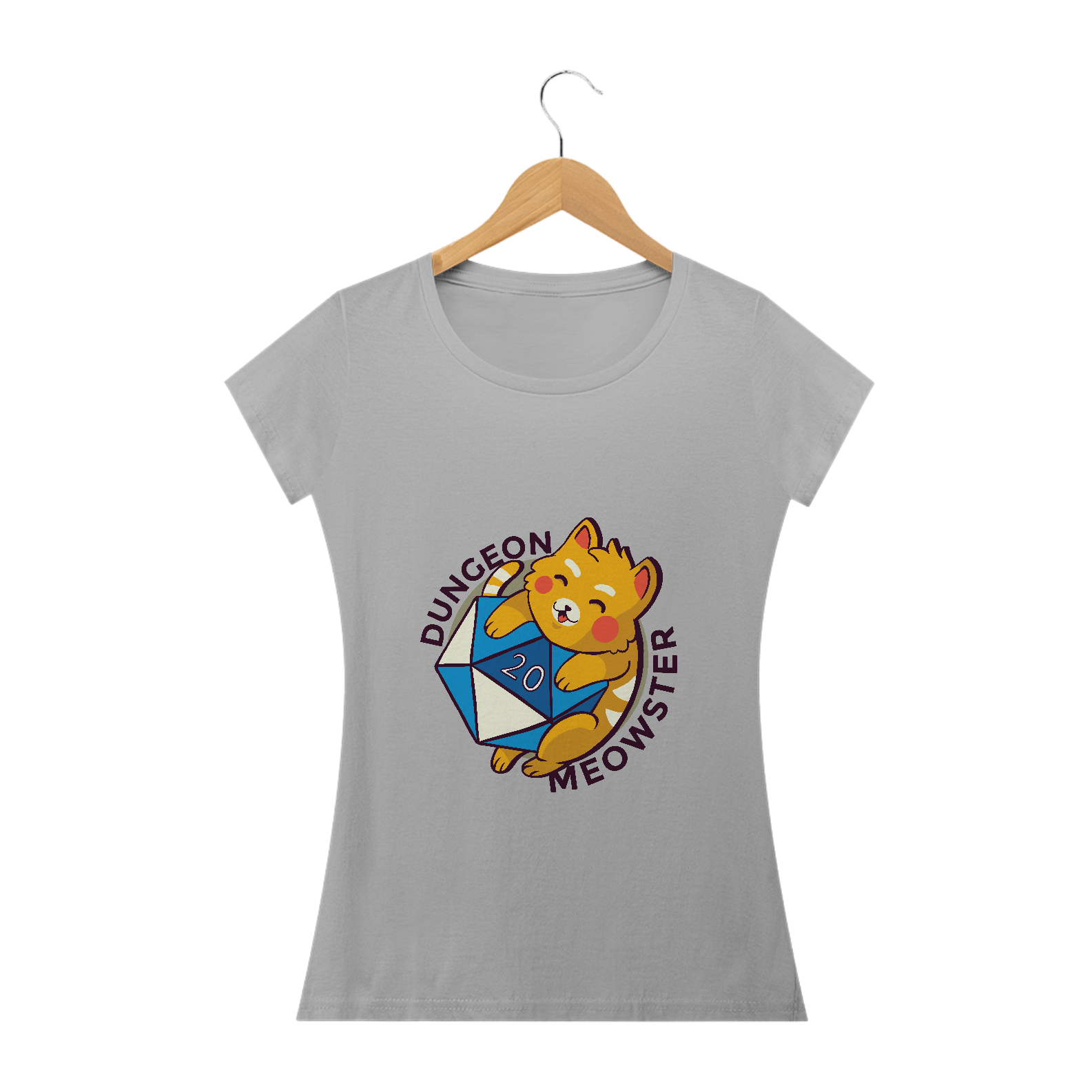 Camiseta feminina Dungeon Meowster