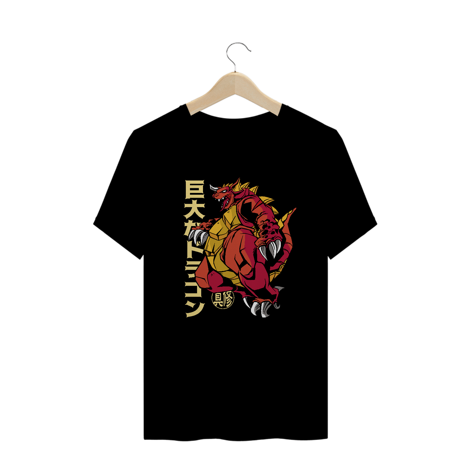 Camiseta masculina Kaiju Red Dragon