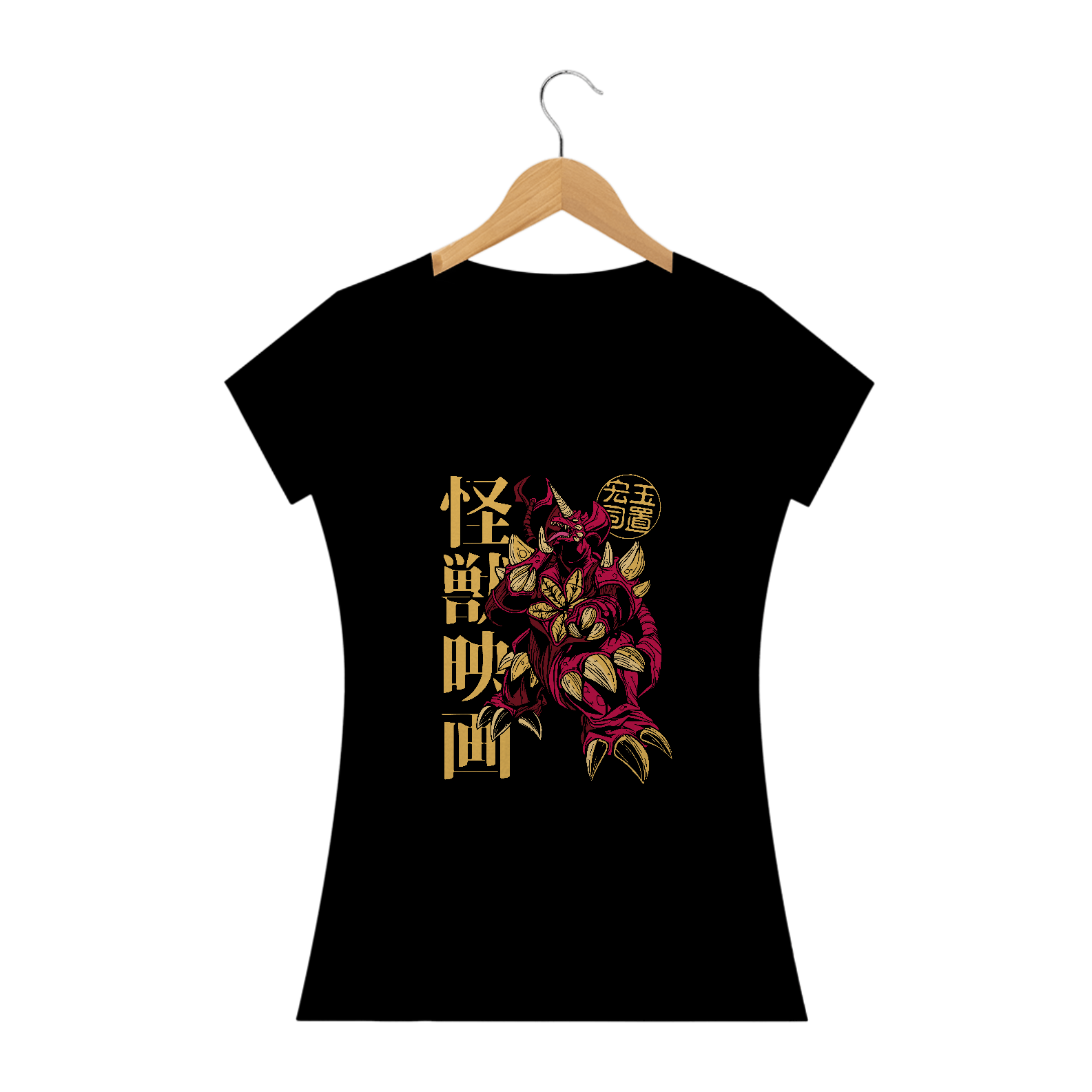 Camiseta feminina Kaiju Demon