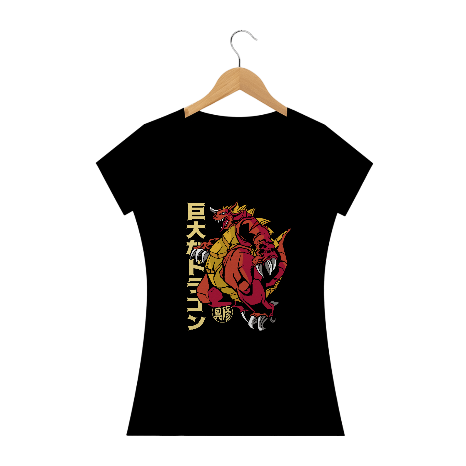Camiseta feminina Kaiju Red Dragon