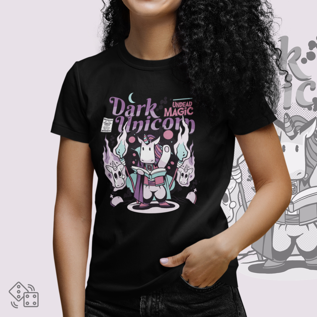 Camiseta Dark Unicorn [Baby Long]