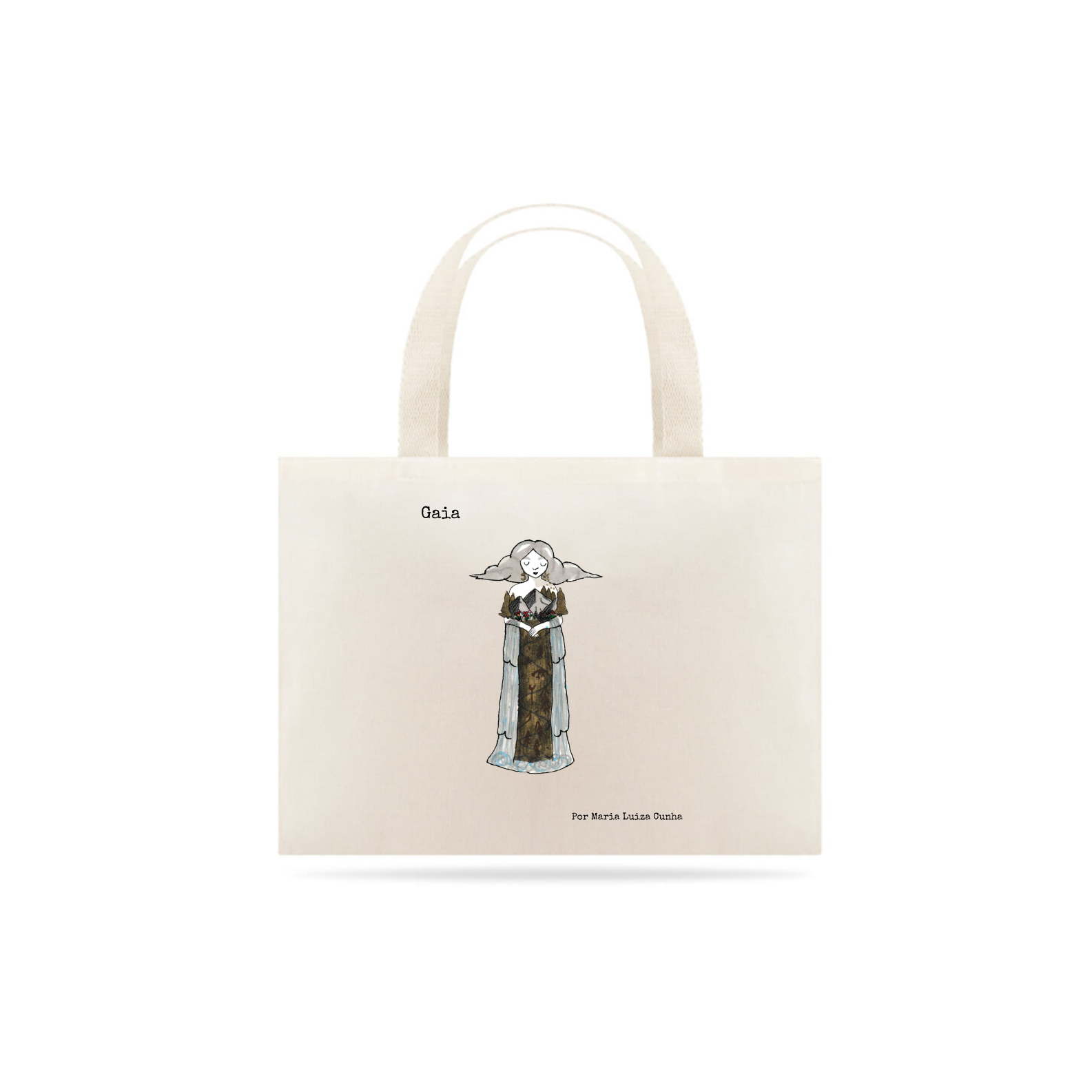 Ecobag Gaia coleção Deusas por Maria Luiza Cunha