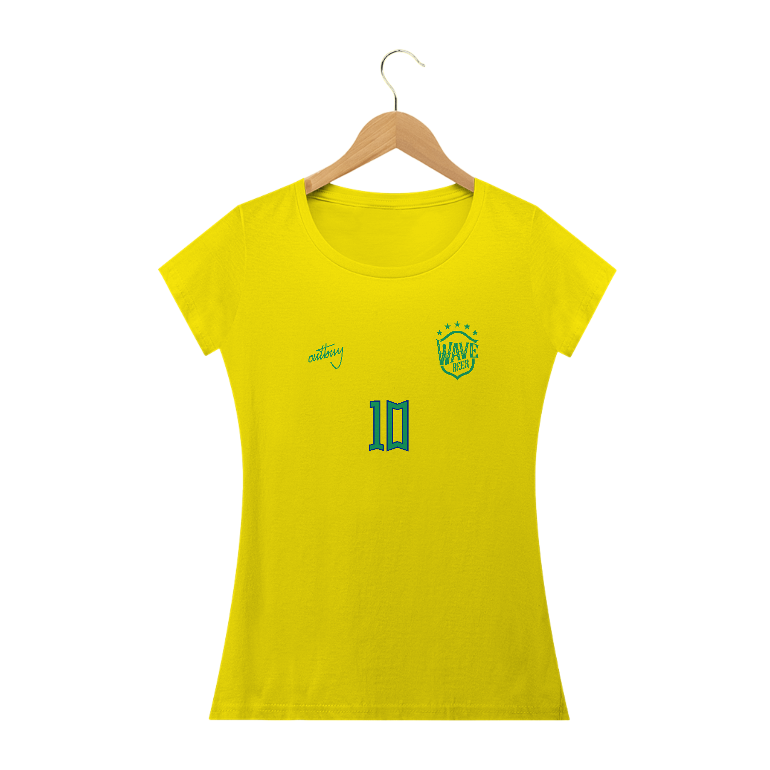Blusa Feminina Wave Beer Titular Copa 2022 II