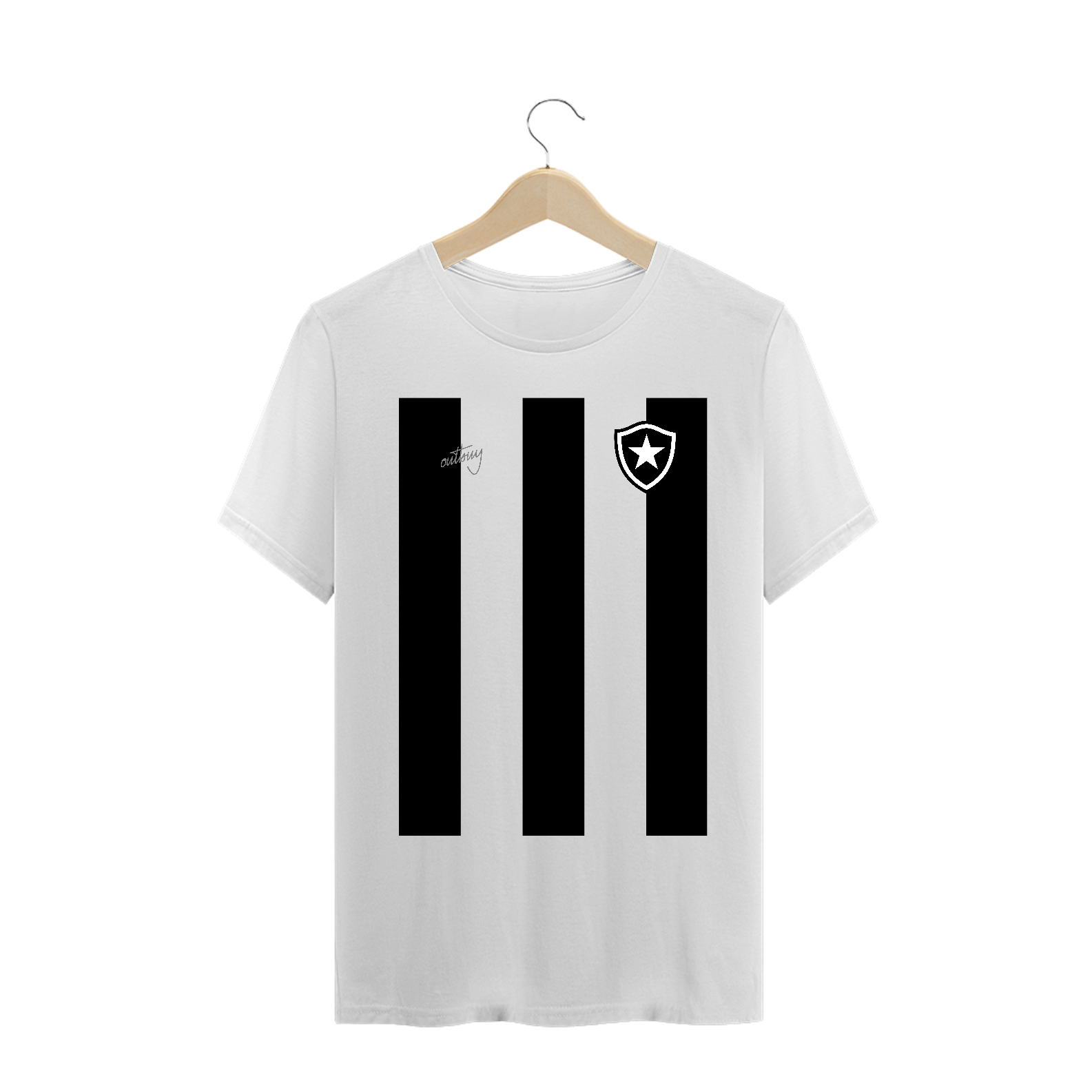 Camisa Botafogo Listras Pretas