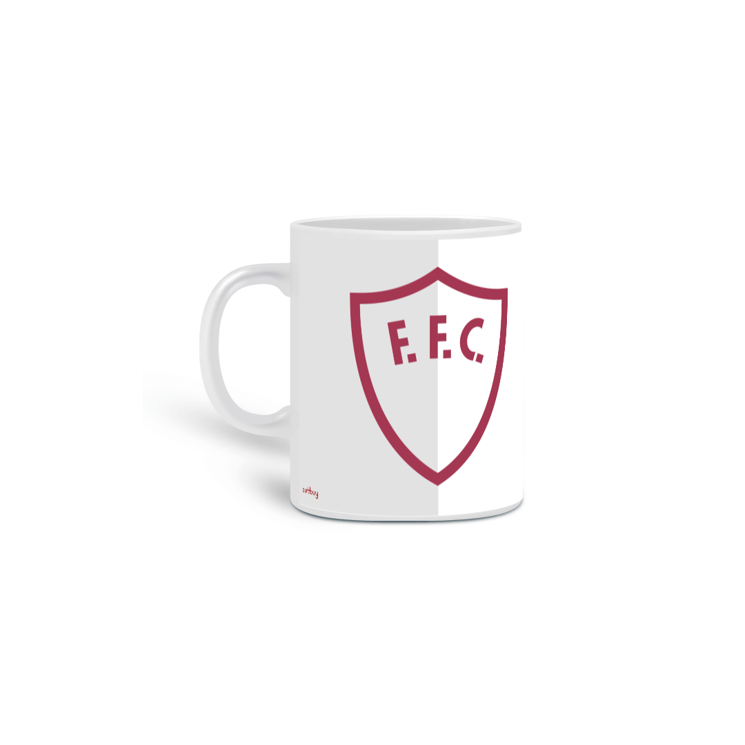 Caneca Fluminense Camisa Branca/Cinza Retrô