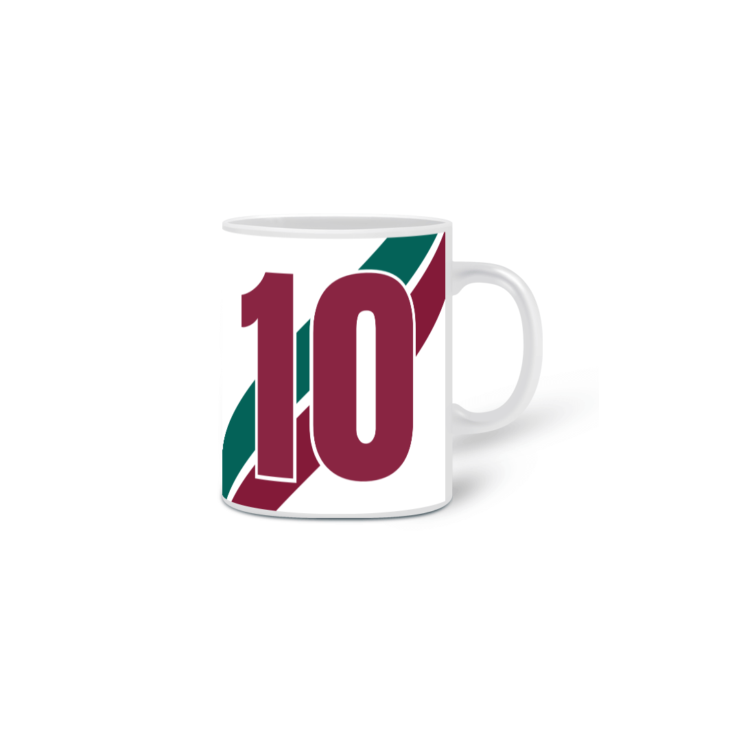 Caneca Fluminense Camisa 10 Branca