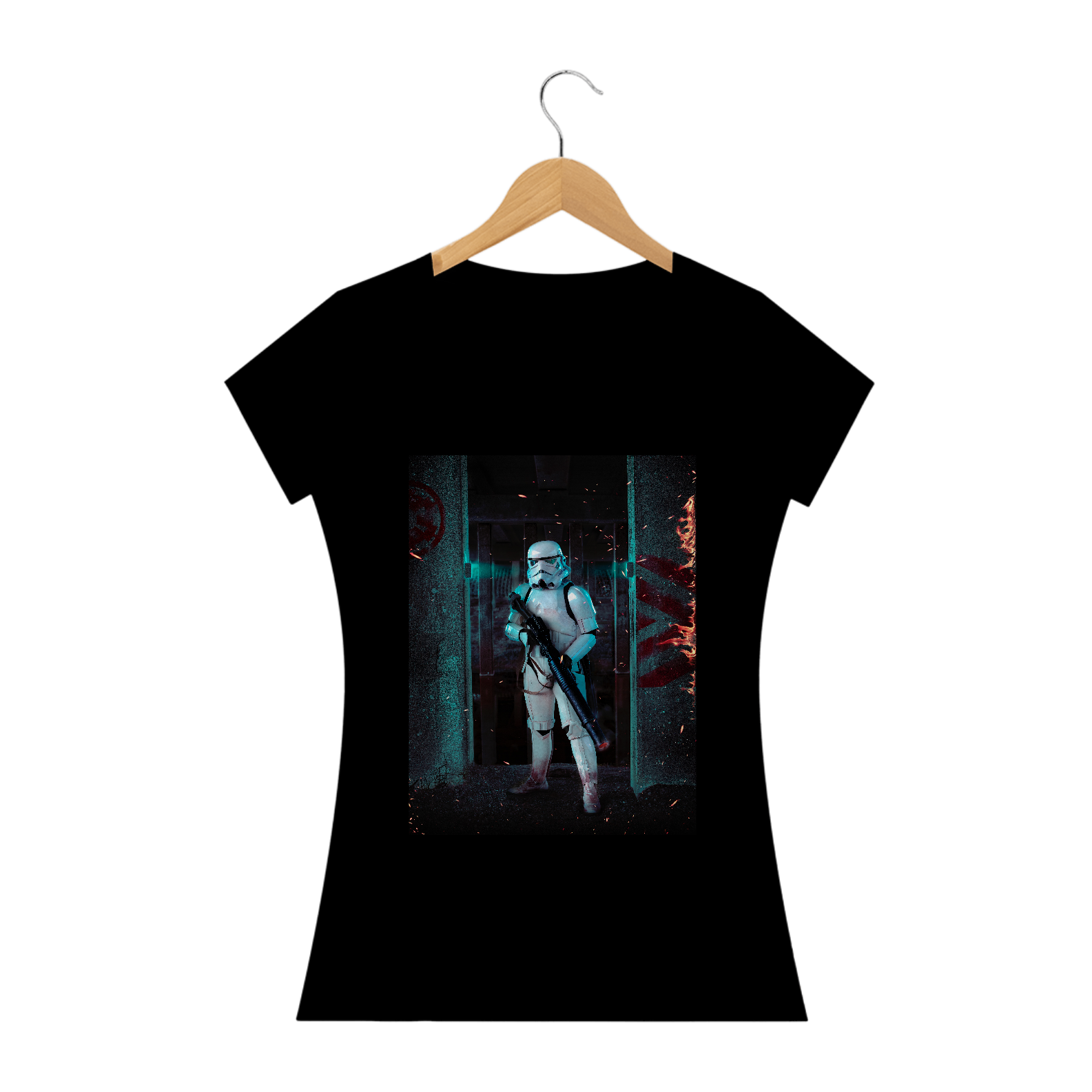 BLUSA FEMININA STORMTROOPER STAR WARS - QUALITY