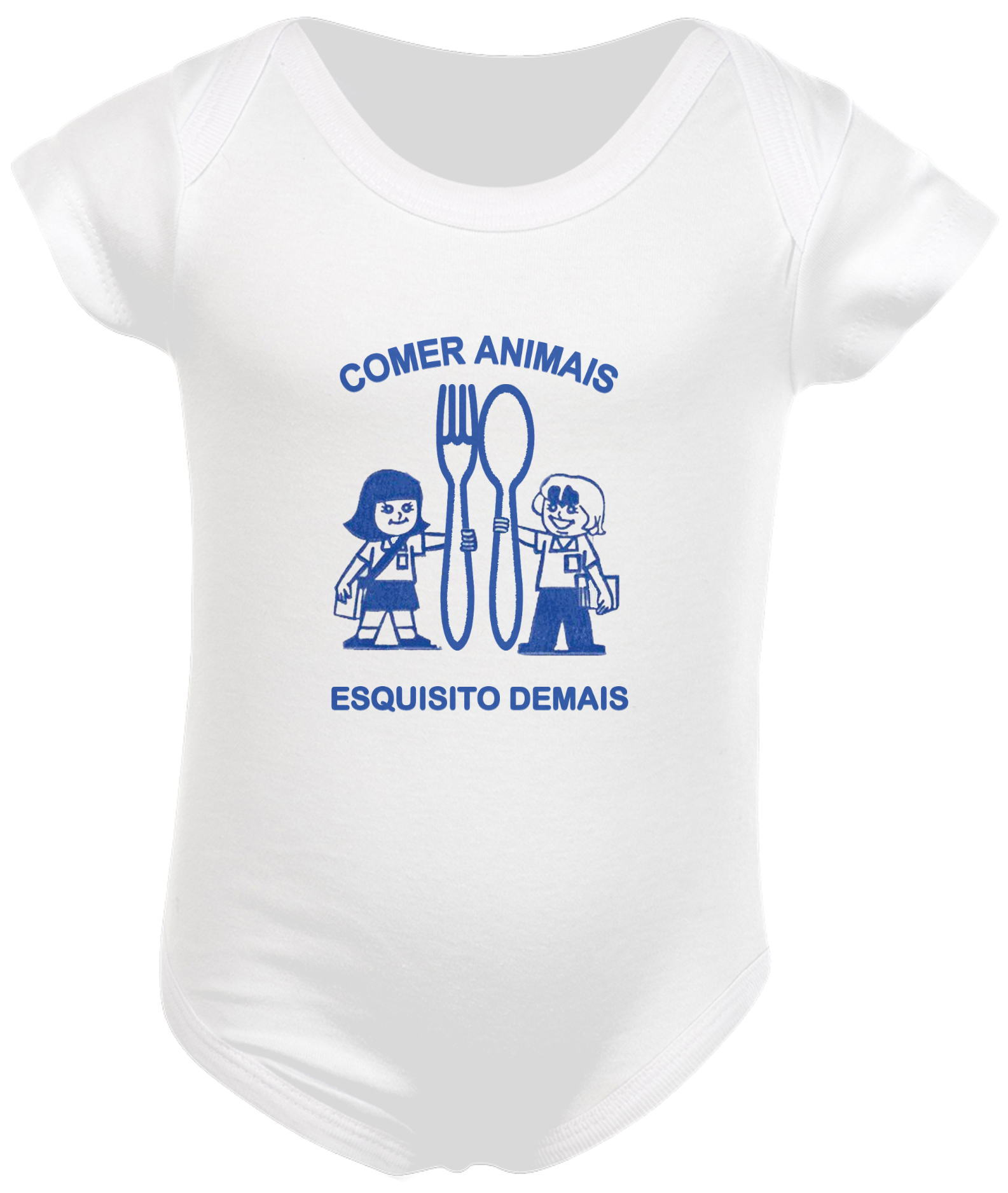 Nome do produto  Body bebê Comer animais, esquisito demais