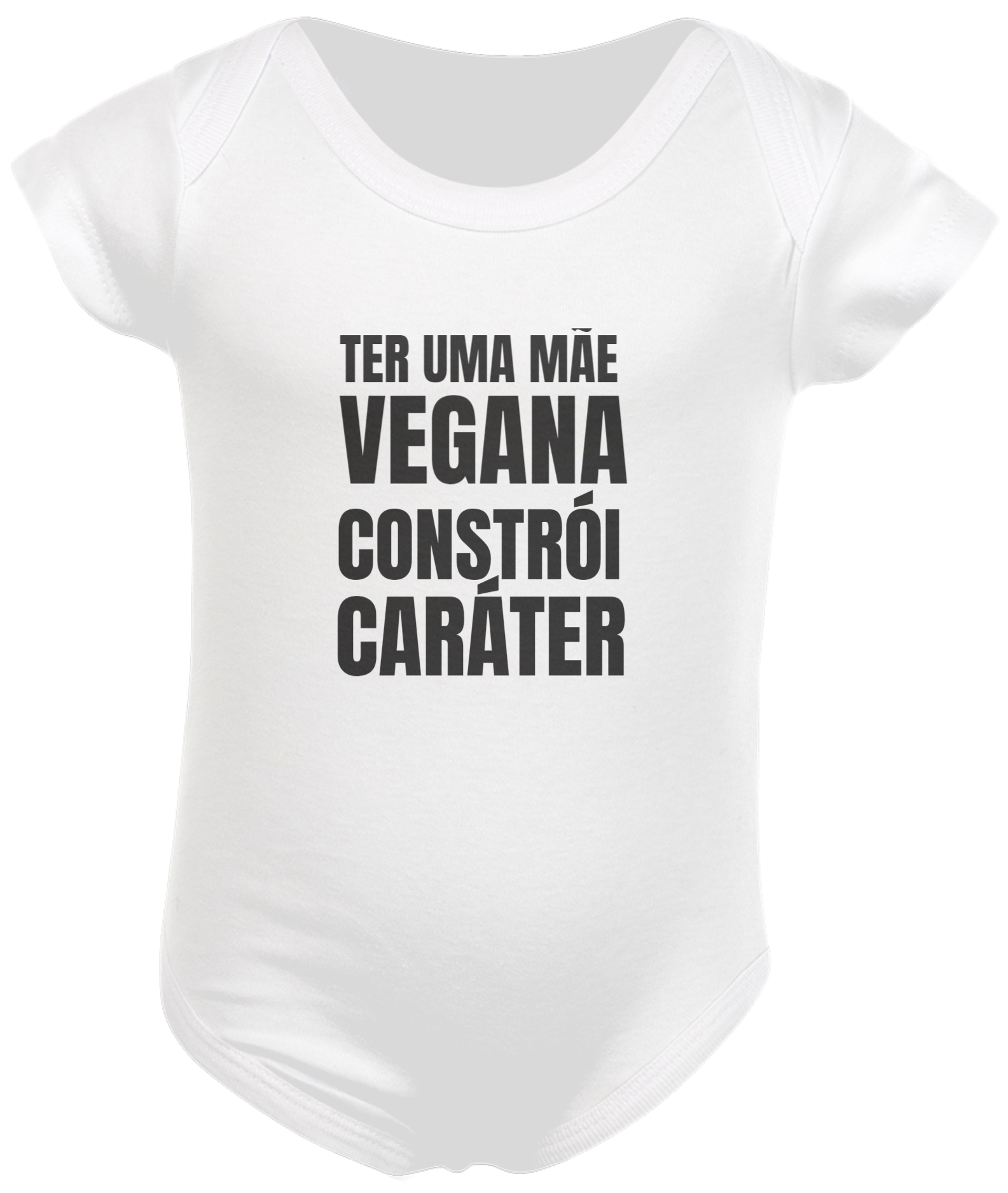 Nome do produto  Body bebê MÃE VEGANA CONSTRÓI CARÁTER