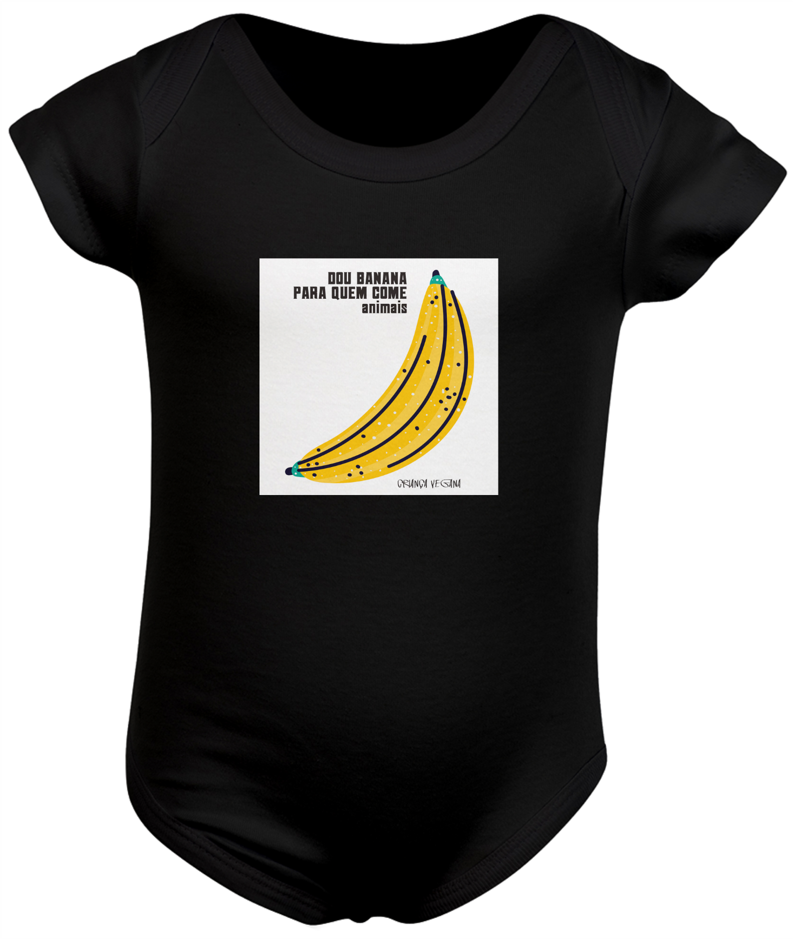 Nome do produto  Body bebê Dou banana para quem come animais
