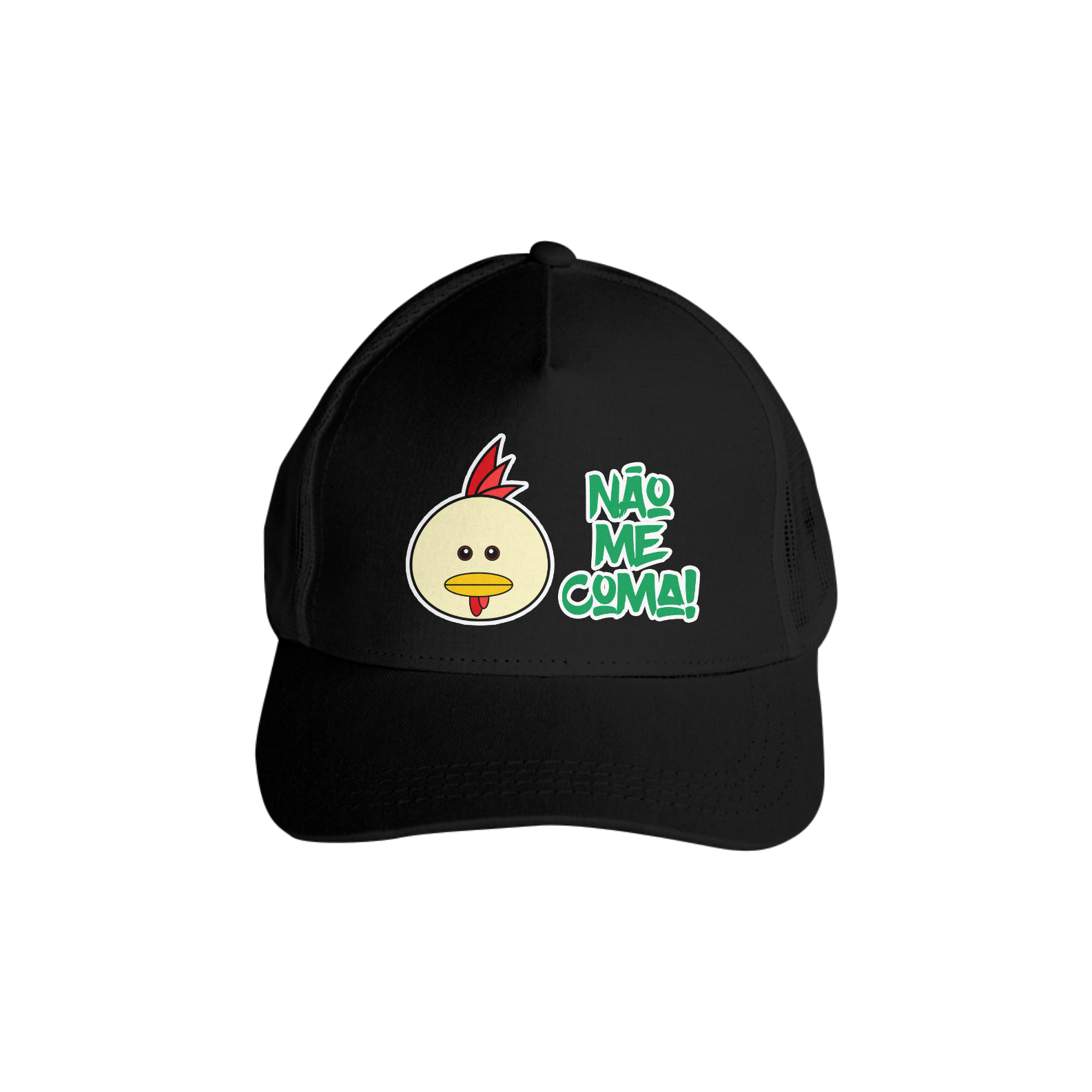 Nome do produto  Boné Não me coma - franguinho.