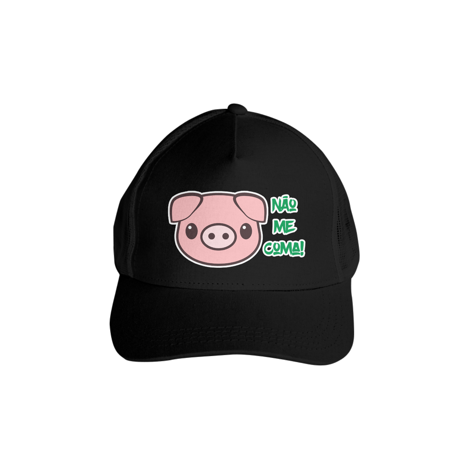 Nome do produto  Boné Não me coma - porquinho.