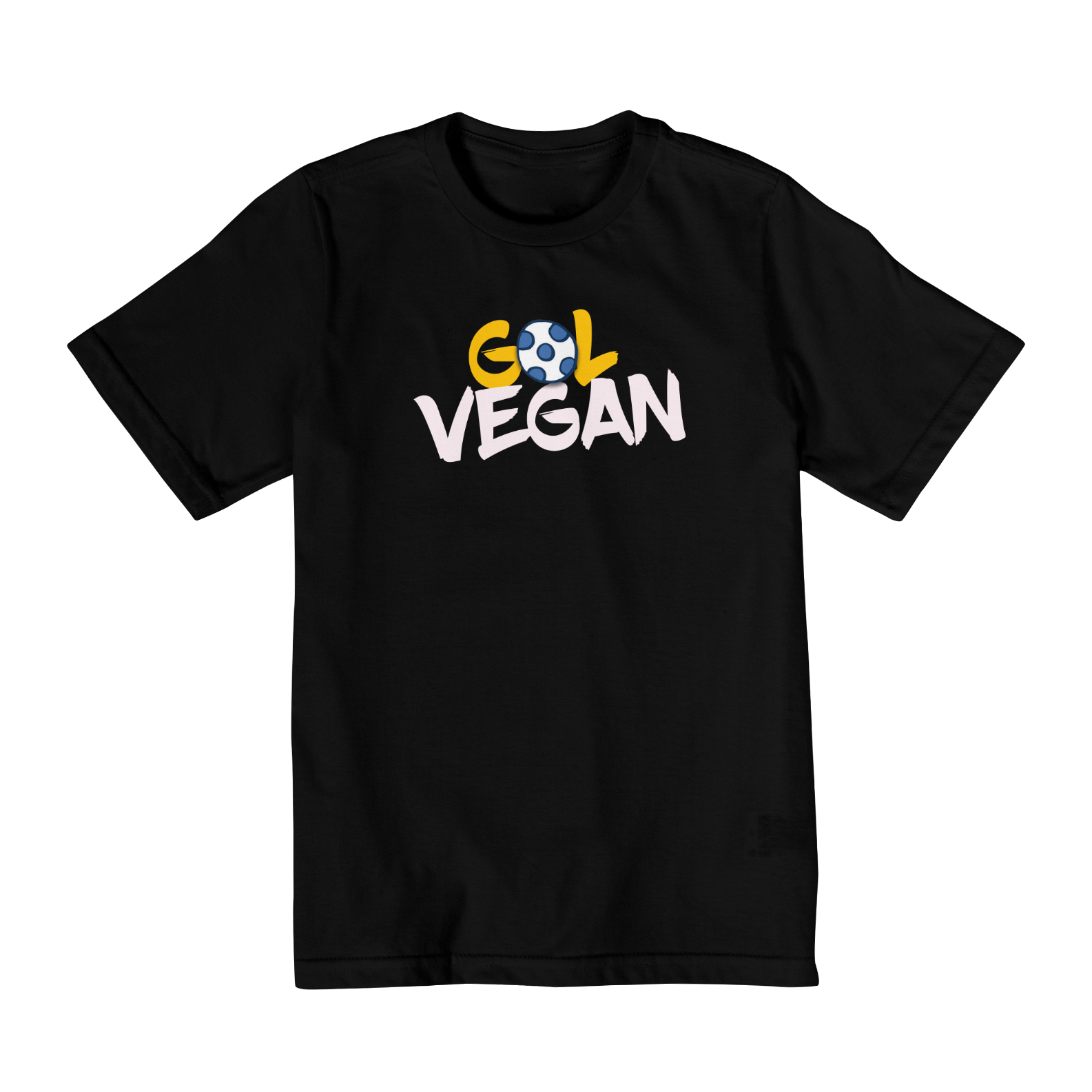 Nome do produto  Camiseta Gol vegan. Tam: 2, 4, 6 e 8.