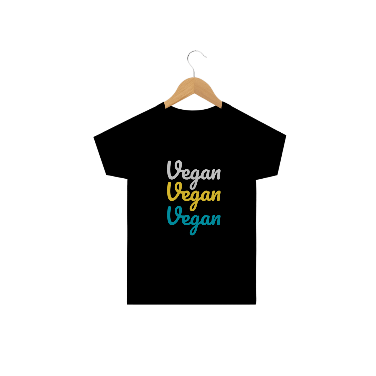 Nome do produto  Camiseta Vegan Vegan Vegan. Tam: 2 ao 14.