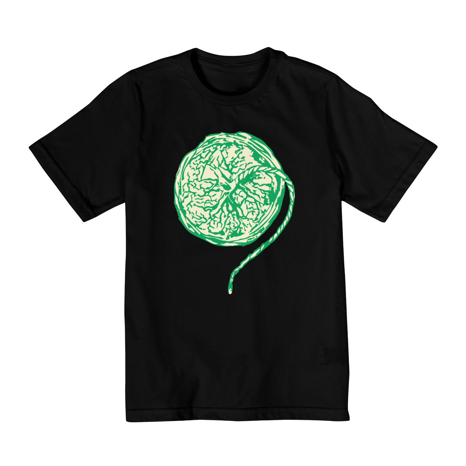 Camiseta PLACENTA (verde água e creme)