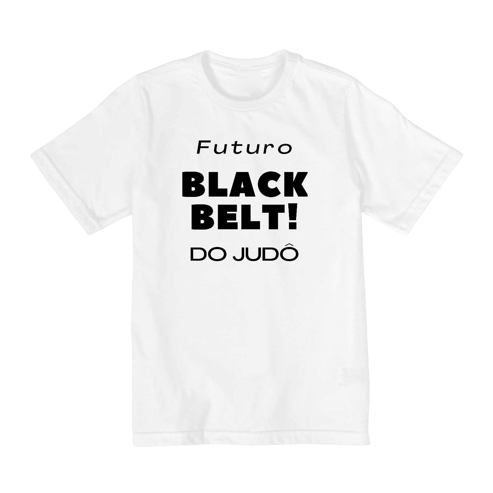 CAMISETA QUALITY INFANTIL DE 02 A 08 ANOS LETRAS PRETAS