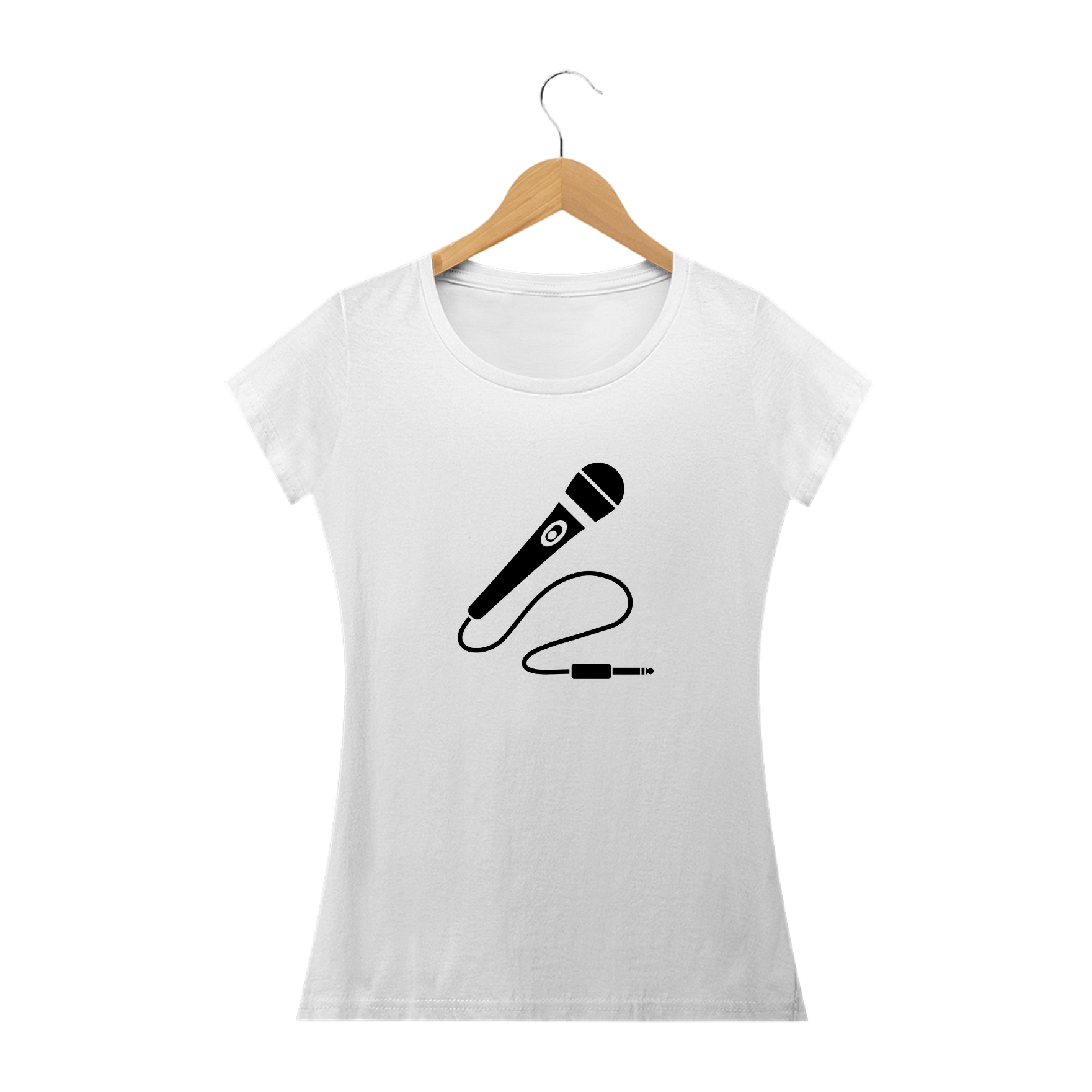 Camiseta Feminina Microfone