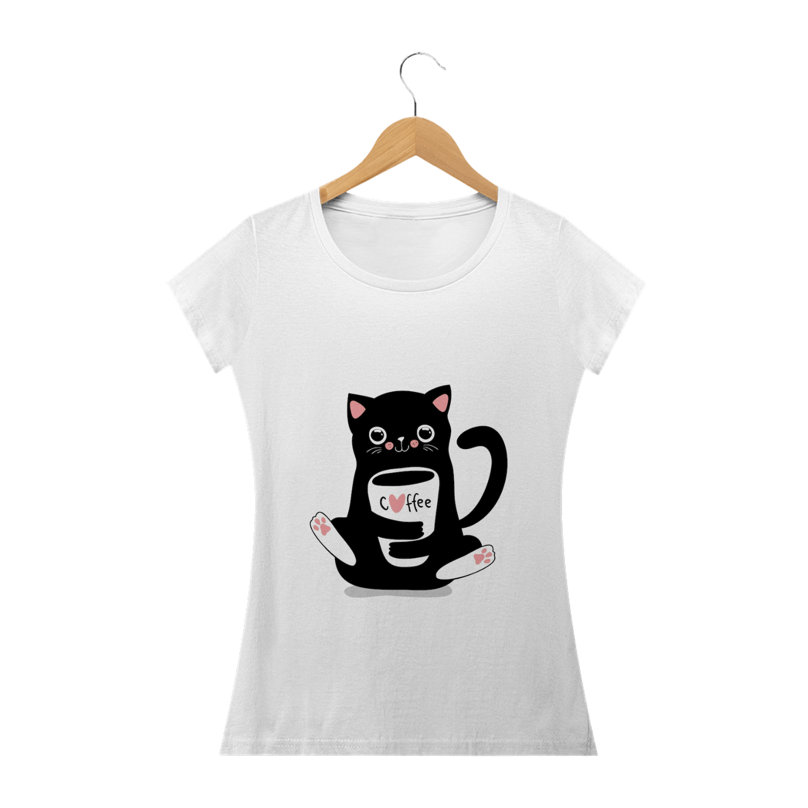 Camiseta Feminina Gatinho