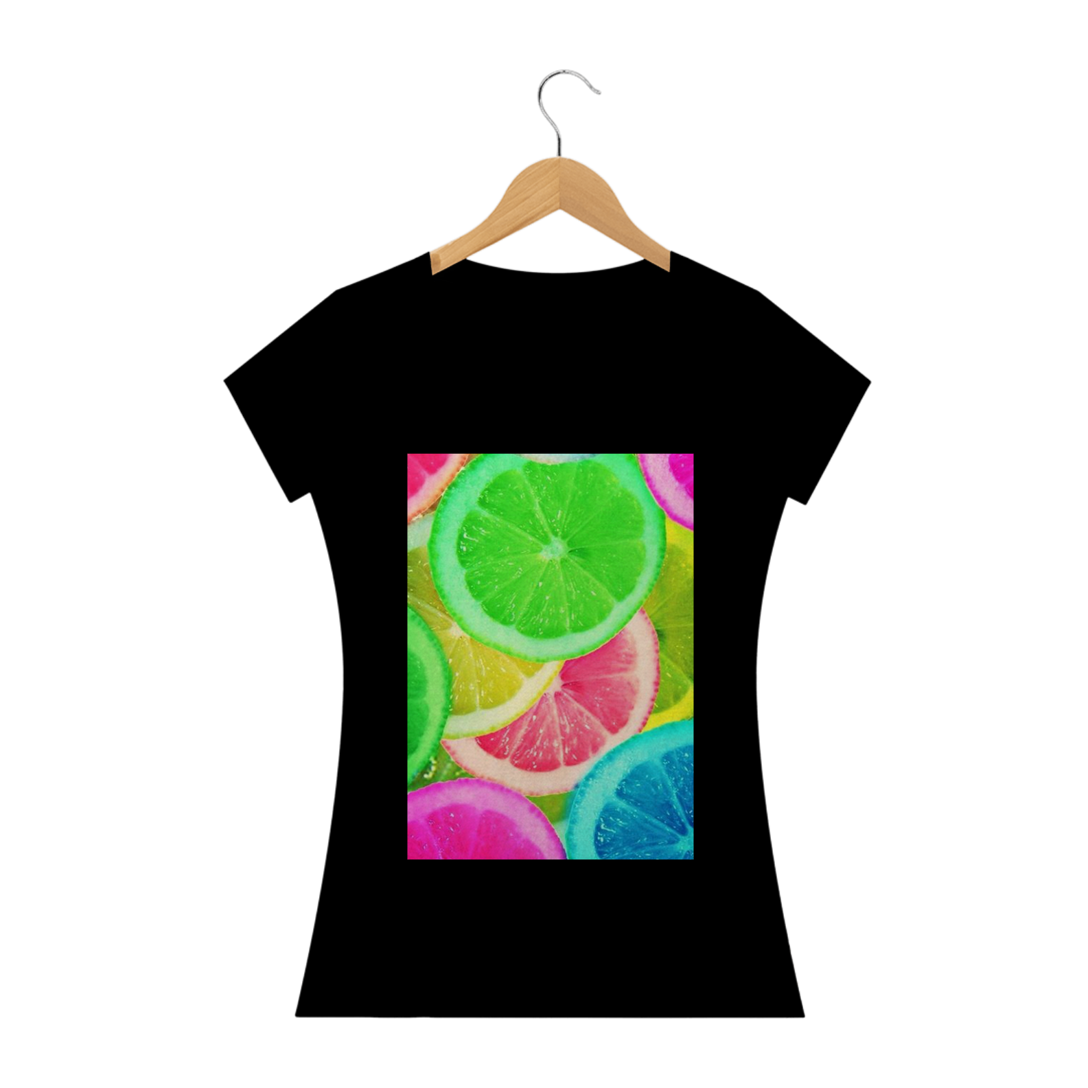 Camiseta Baby Long Quality Colorida Feminina