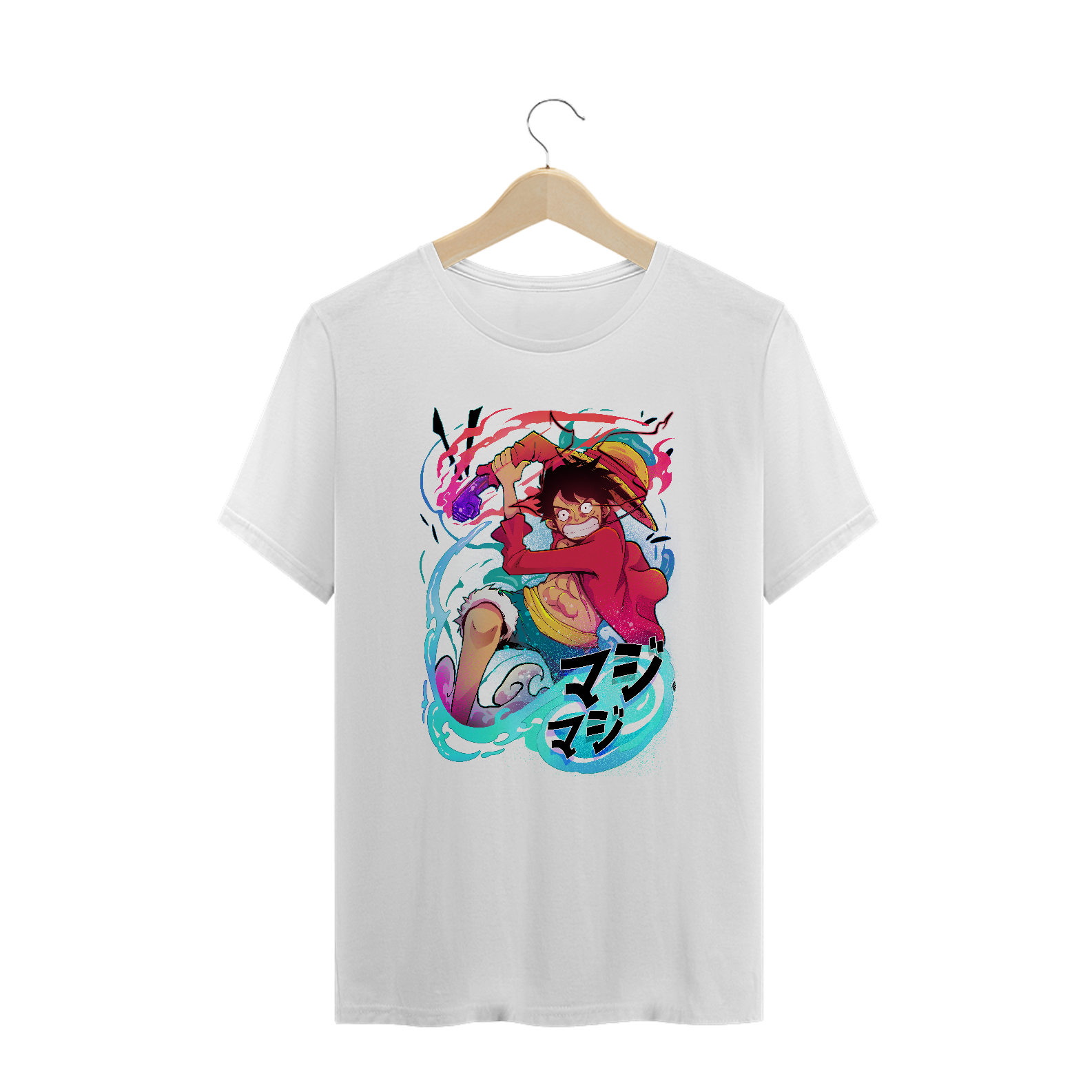 Camiseta Plus Size Luffy Red Hawk
