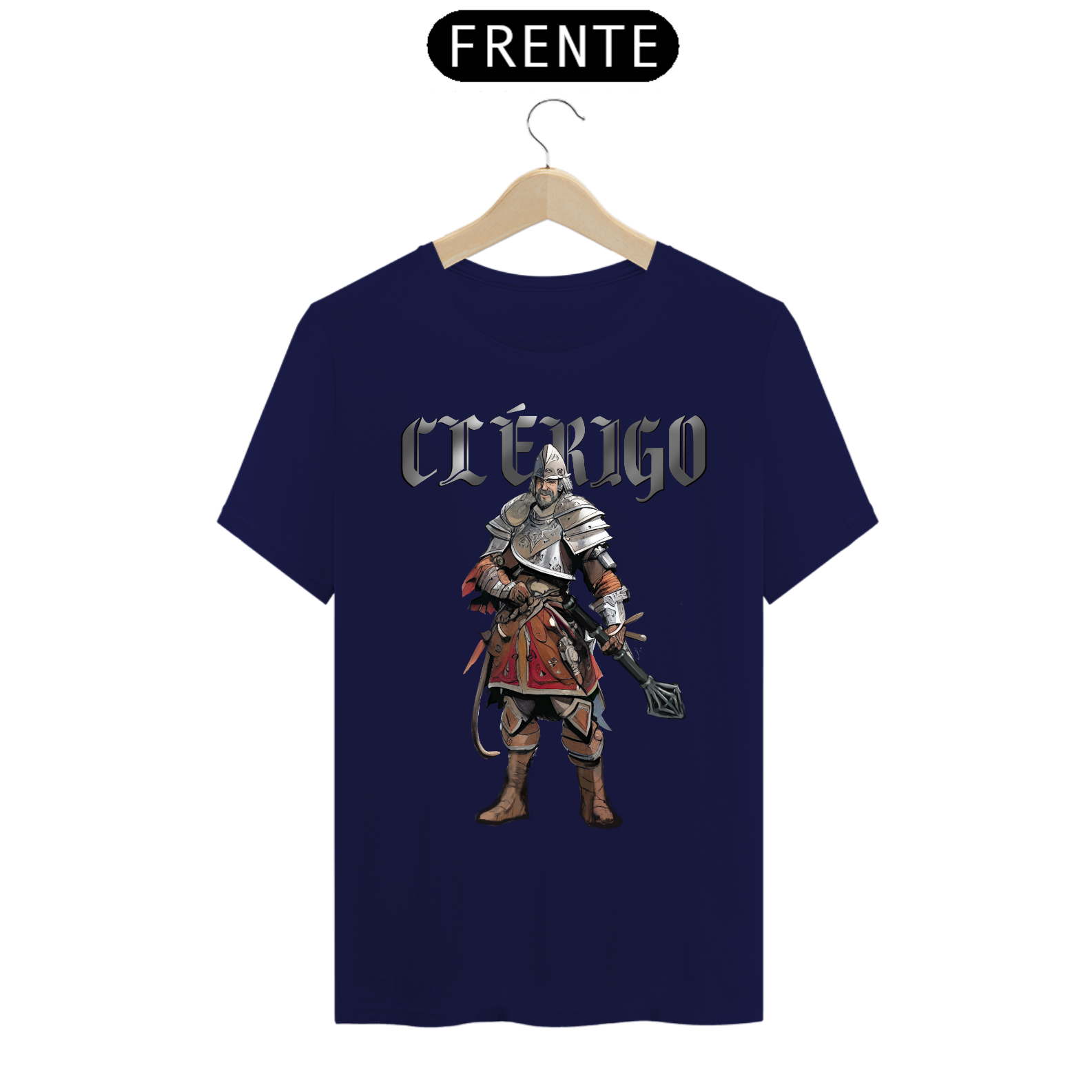 Nome do produto: Camiseta Masculina - Coleção Classes de Heróis: Clérigo
