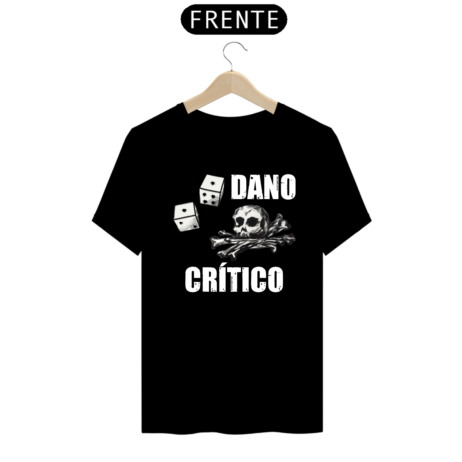 Camiseta Masculina - Coleção Acerto Crítico: Dano Crítico