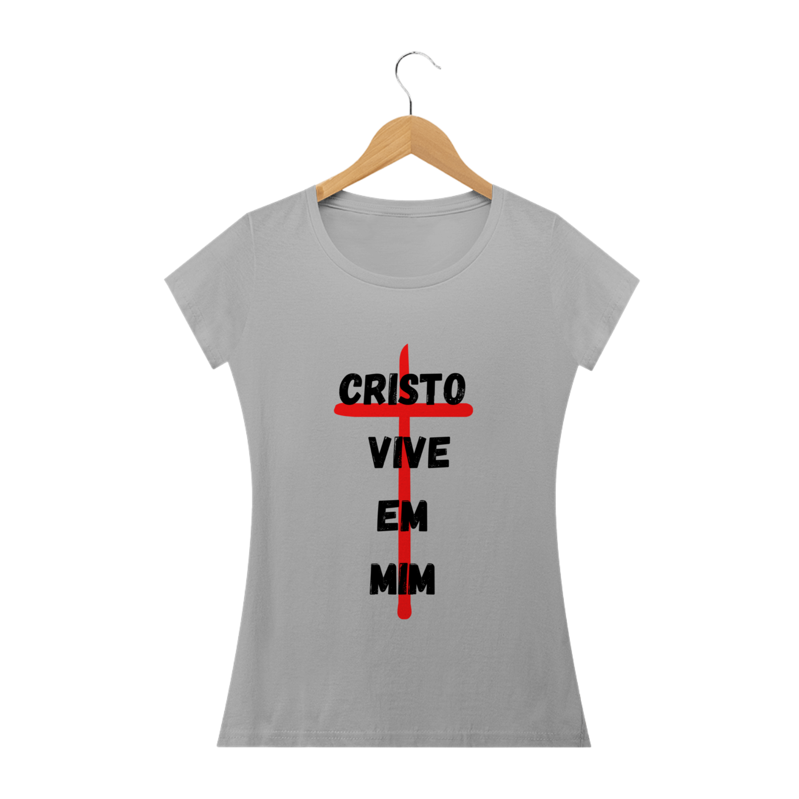 Camiseta Feminina Cristo Vive em Mim