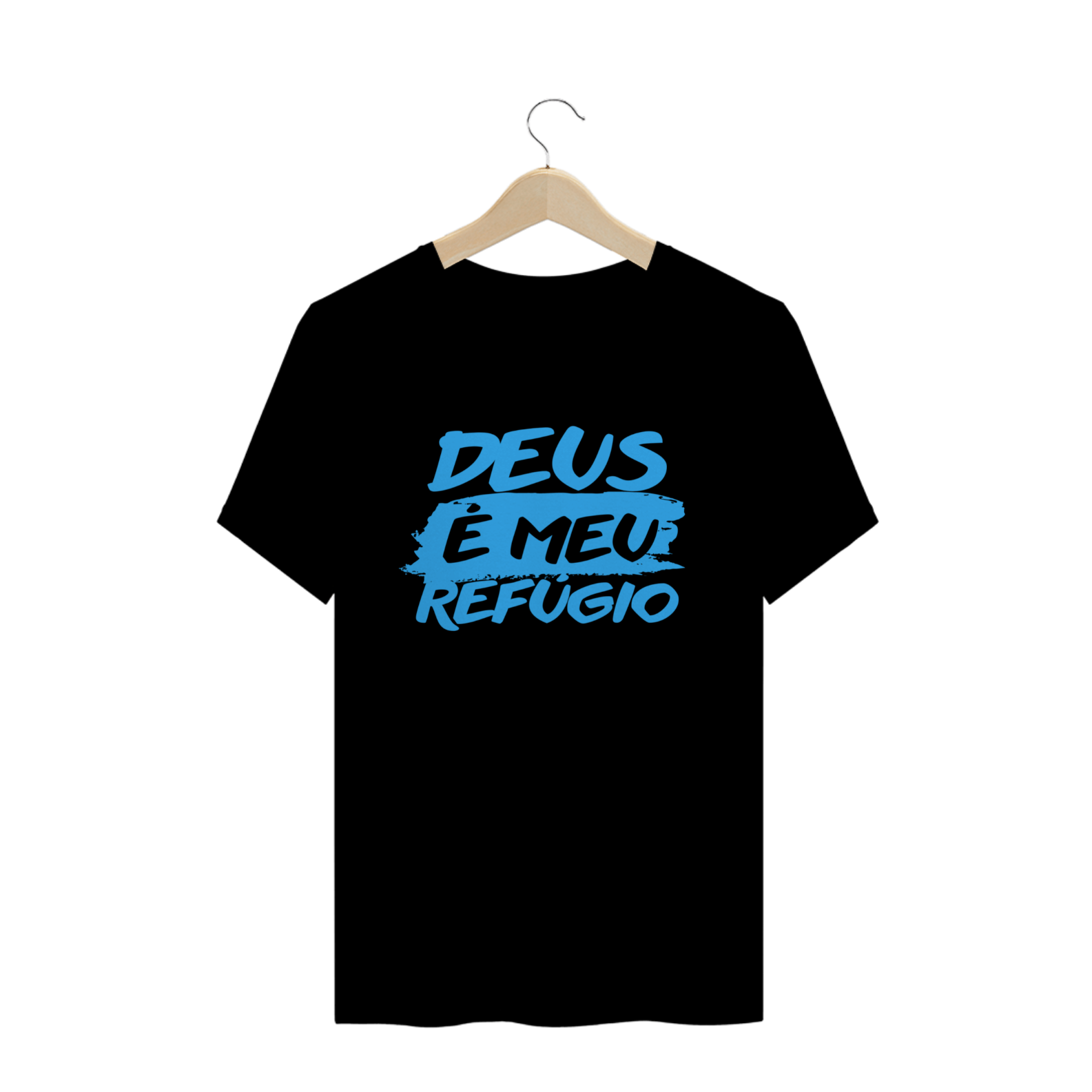 Camiseta Masculina Deus é Meu Refúgio