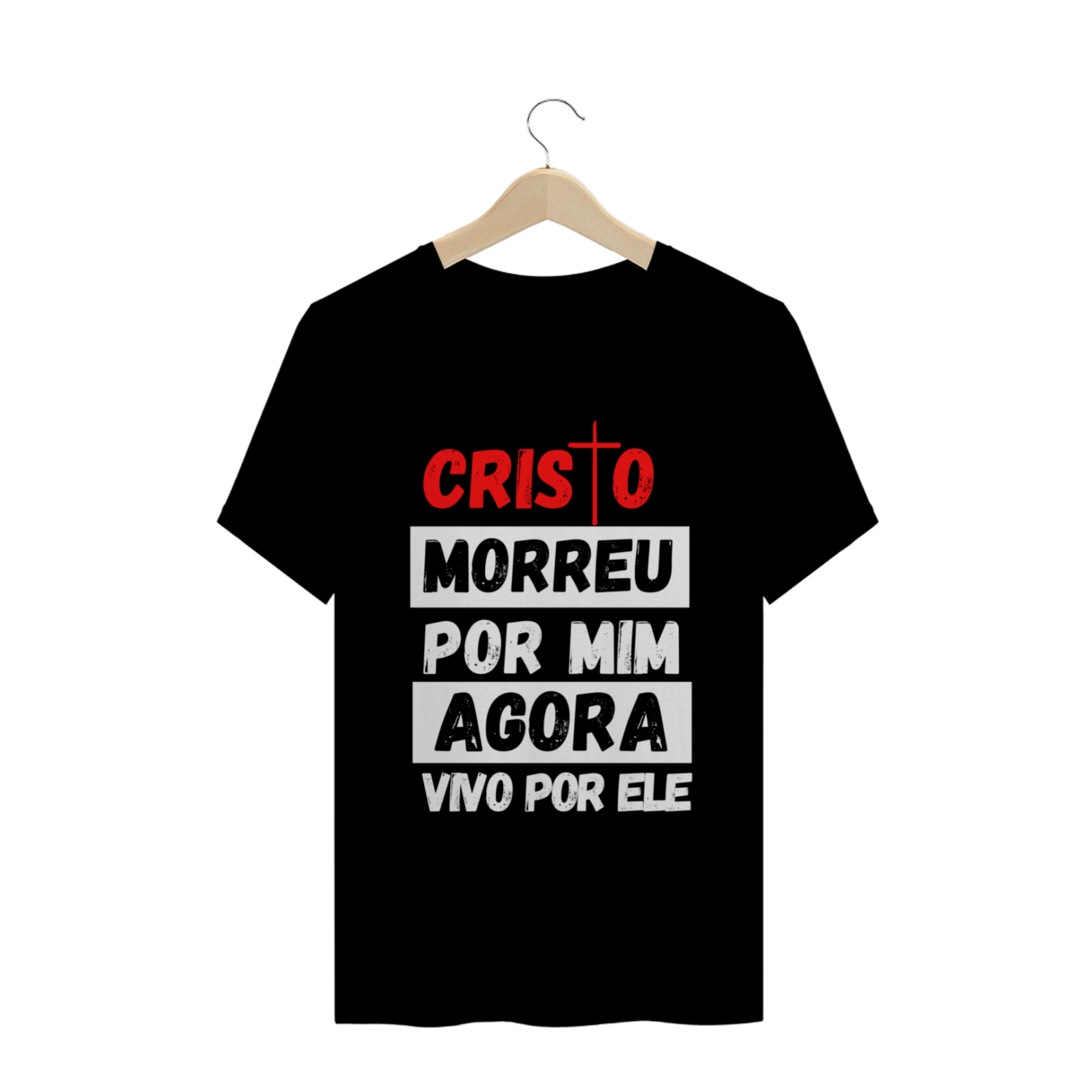 Camiseta Masculina Cristo Morreu Por Mim